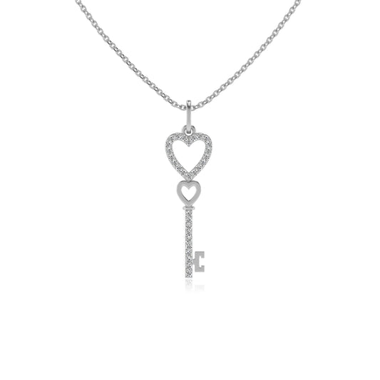 lab grown moissanite round drop necklaces in platinum