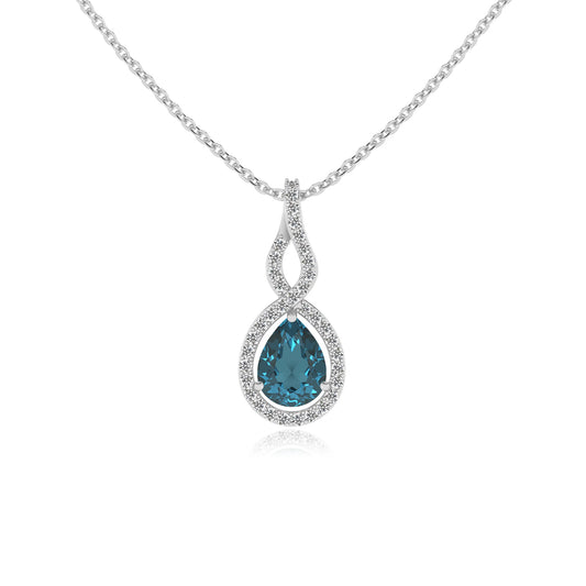 natural london-blue-topaz pear necklaces in platinum