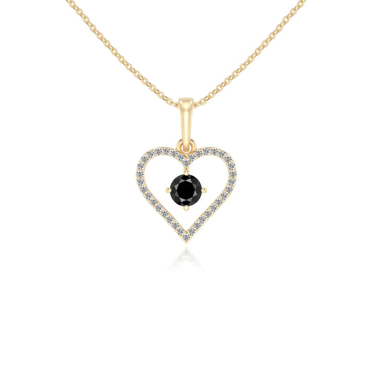 natural black-onyx round infinity necklaces in yellow gold