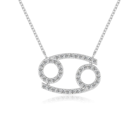 lab grown moissanite round necklaces in platinum