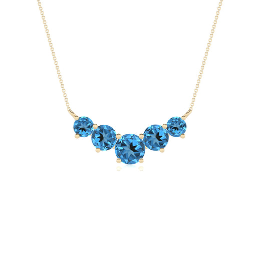 natural swiss-blue-topaz round bar necklaces in yellow gold