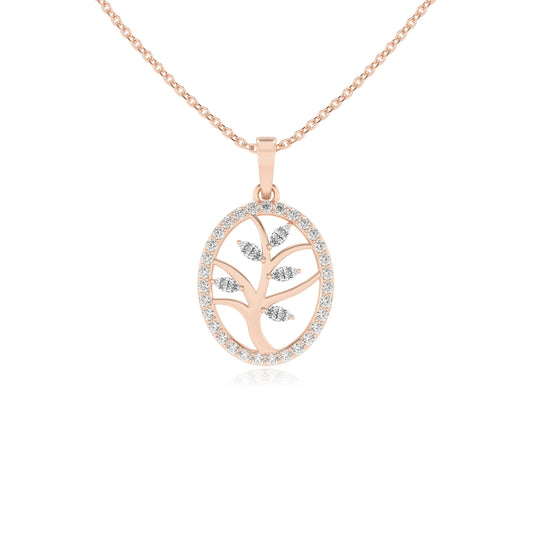 lab grown moissanite marquise infinity necklaces in rose gold