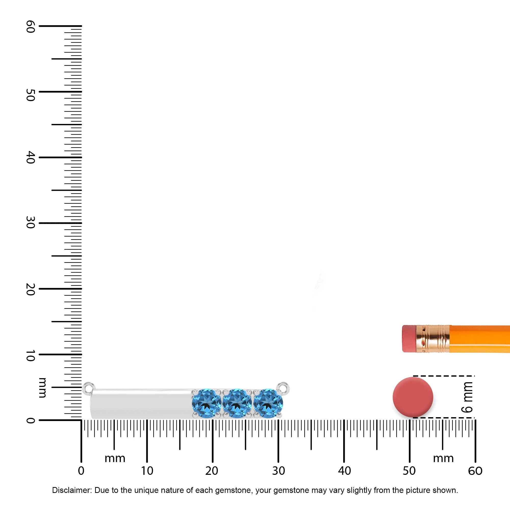 natural swiss-blue-topaz round bar v-bale necklaces in white gold