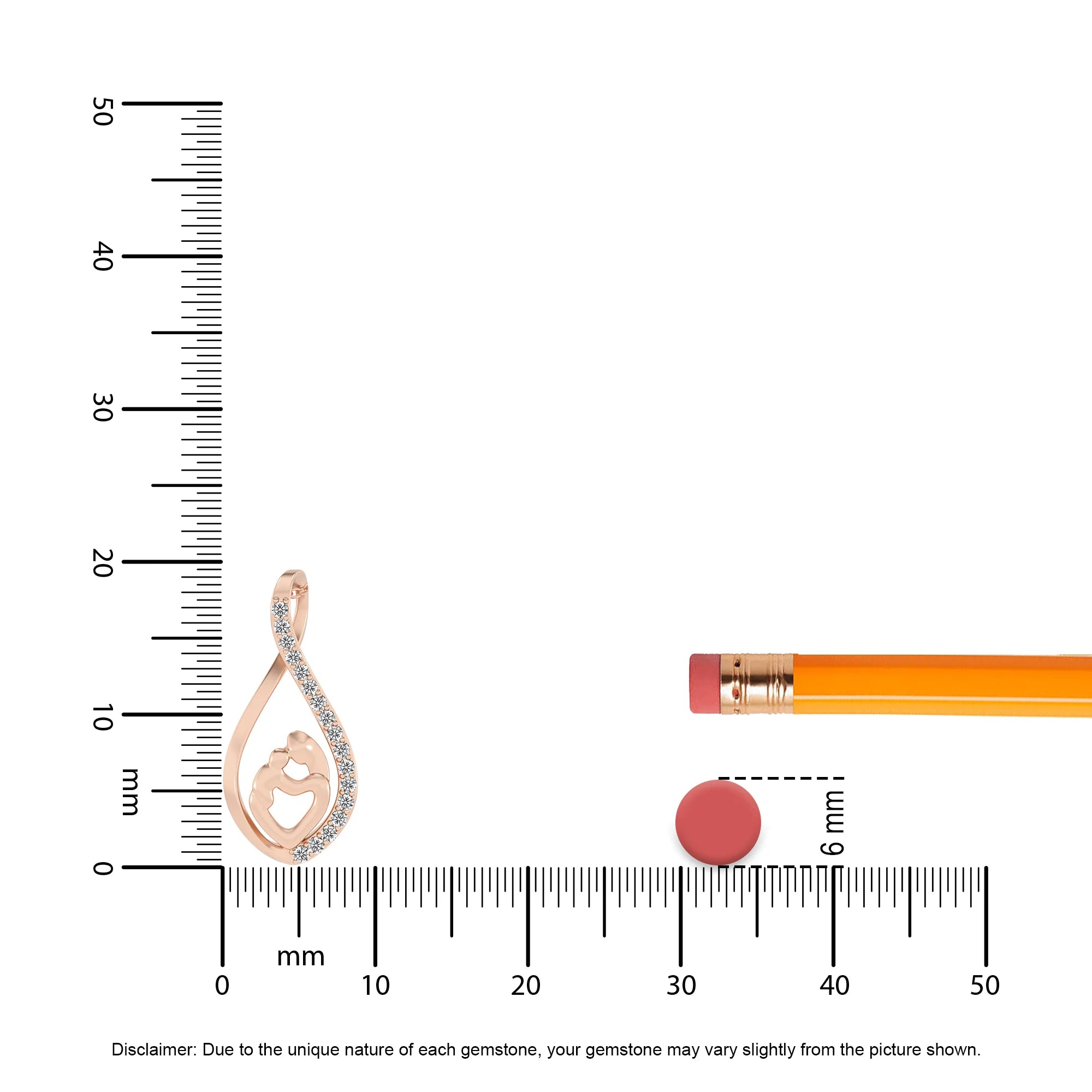 lab grown diamond round necklaces in rose gold