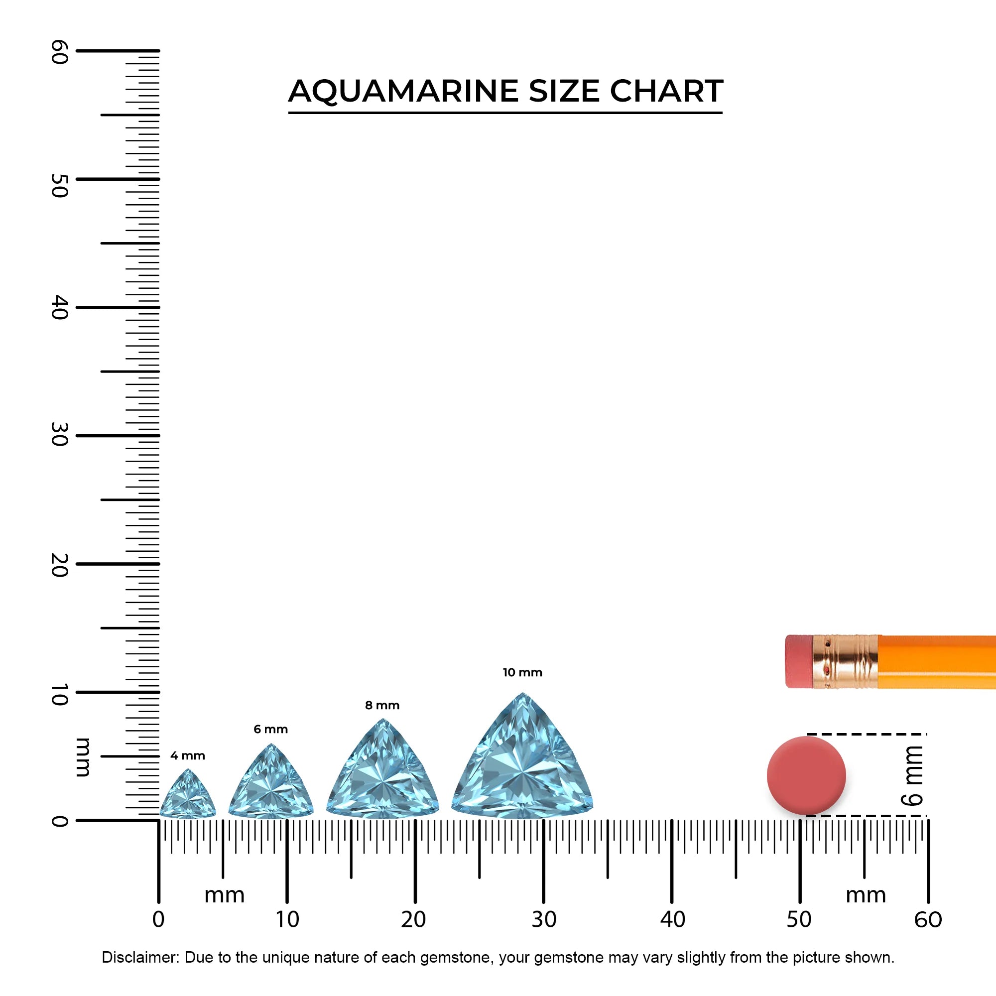 lab grown aquamarine trillion solitaire necklaces in rose gold