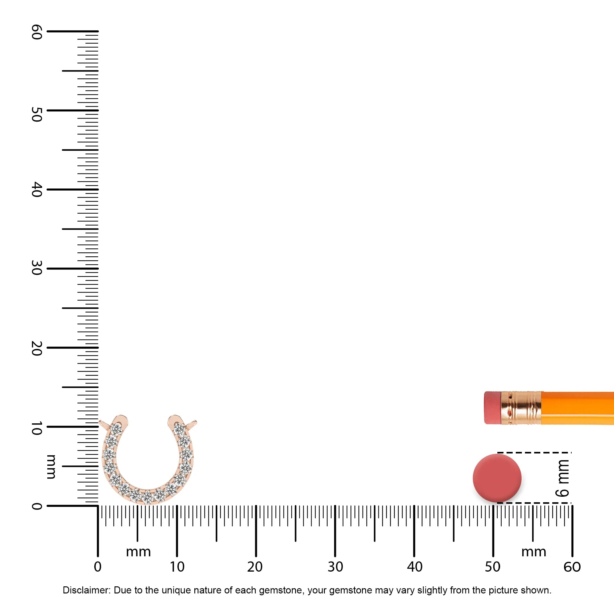 lab grown diamond round v-bale necklaces in rose gold