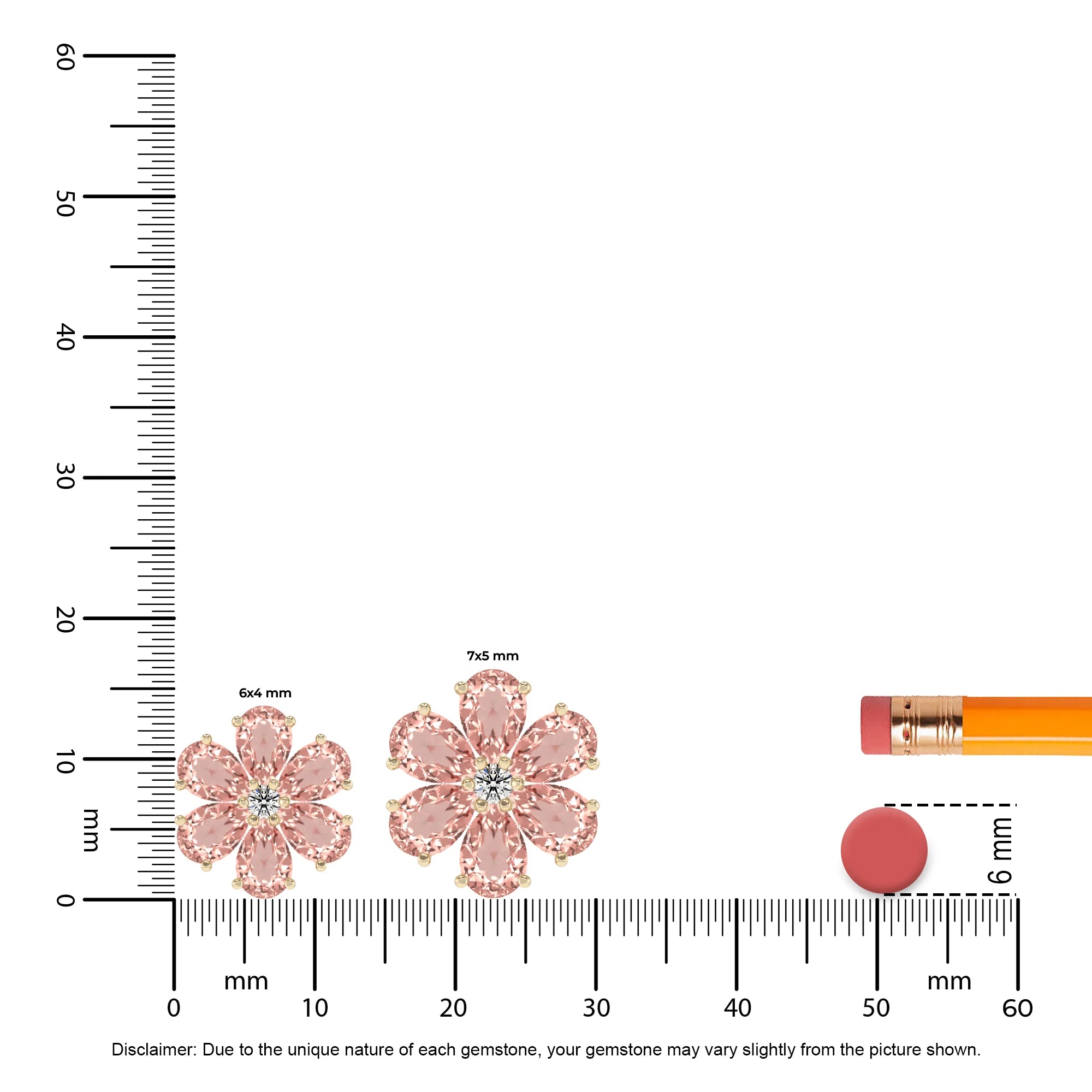 lab grown morganite pear solitaire necklaces in yellow gold