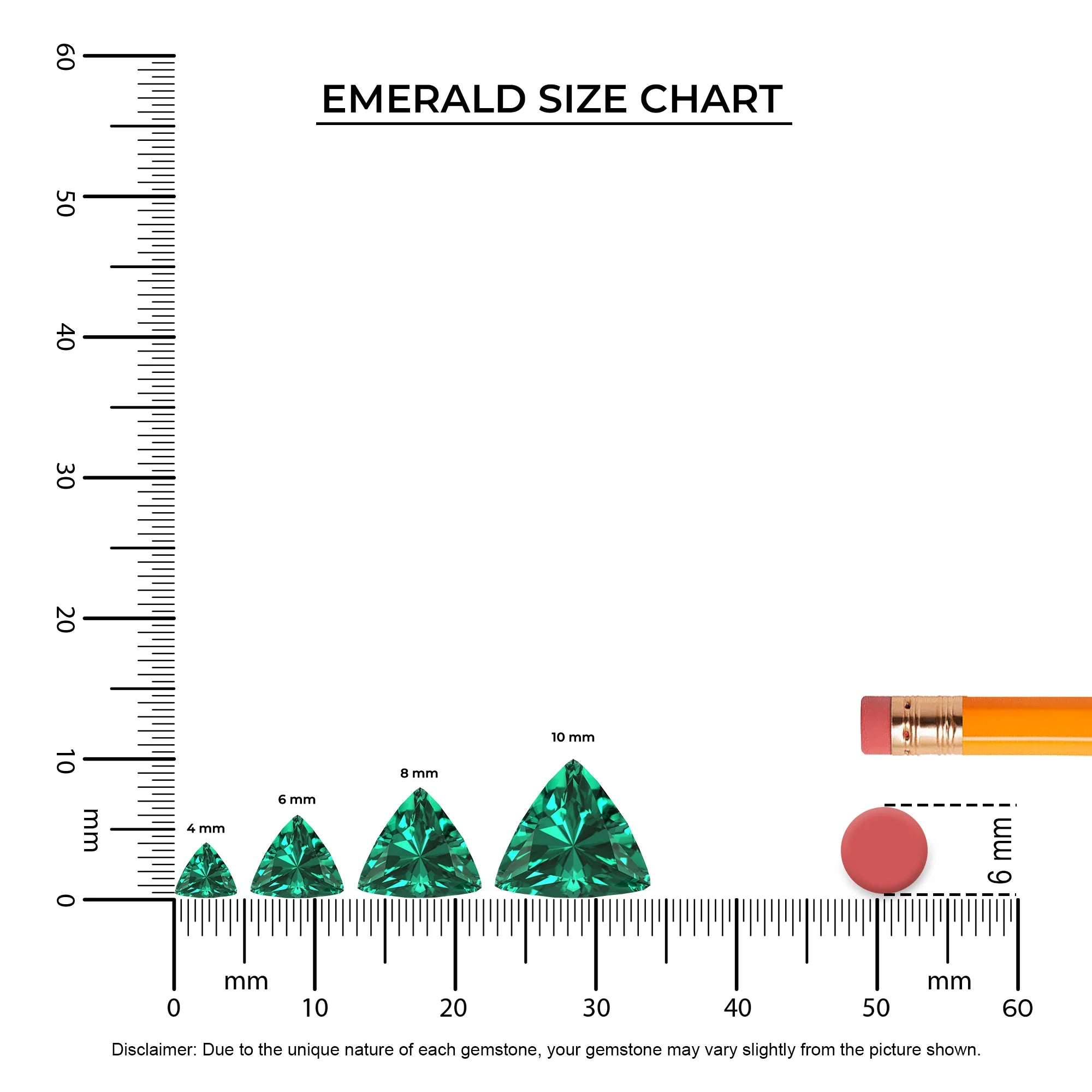 lab grown emerald trillion drop earrings in yellow gold