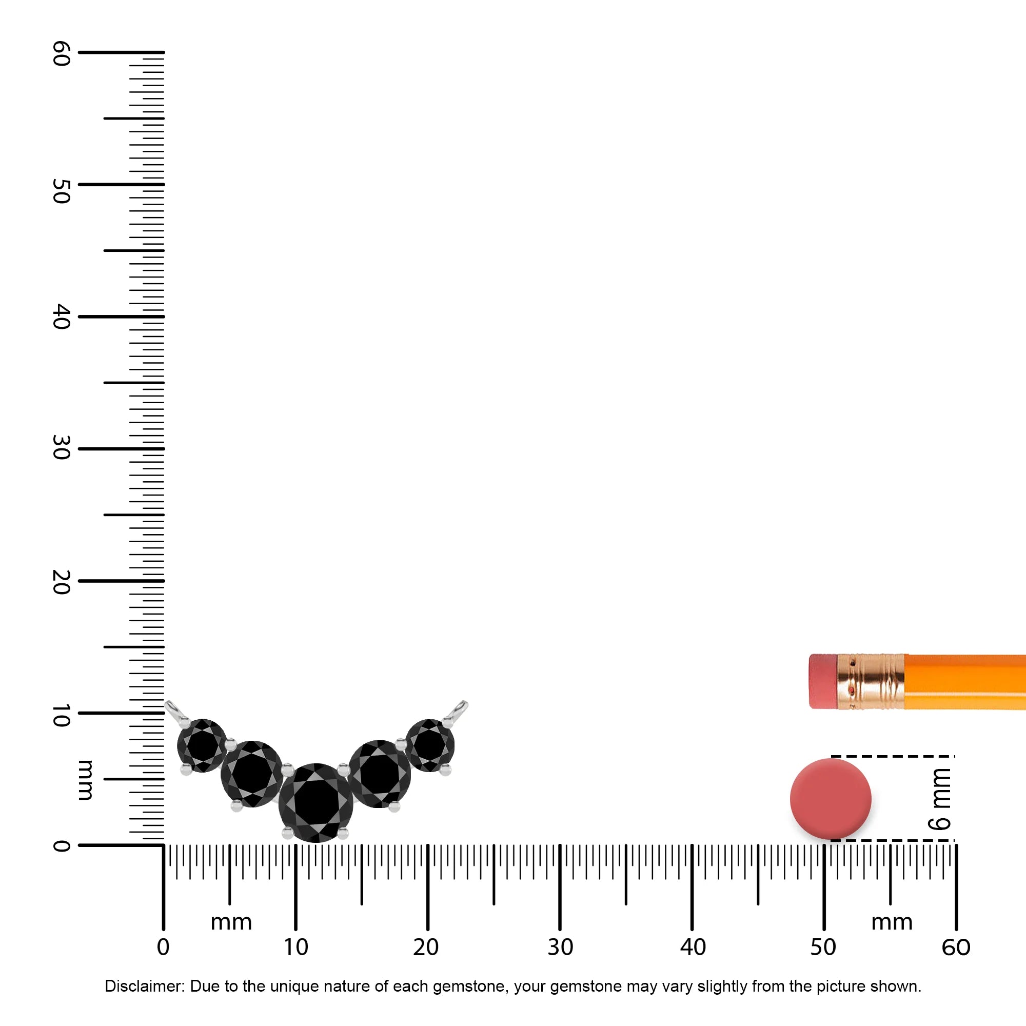 natural black-onyx round bar necklaces in platinum