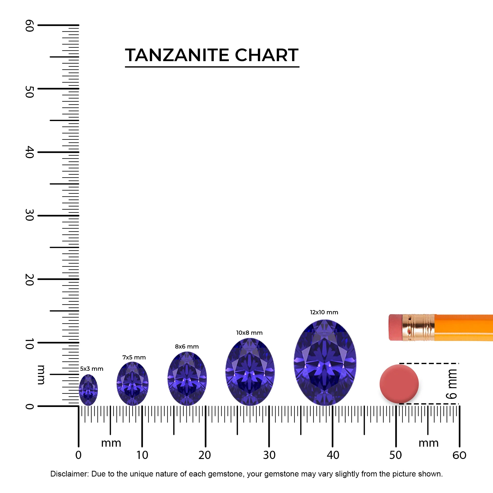 lab grown tanzanite oval half eternity solitaire engagement rings in white gold