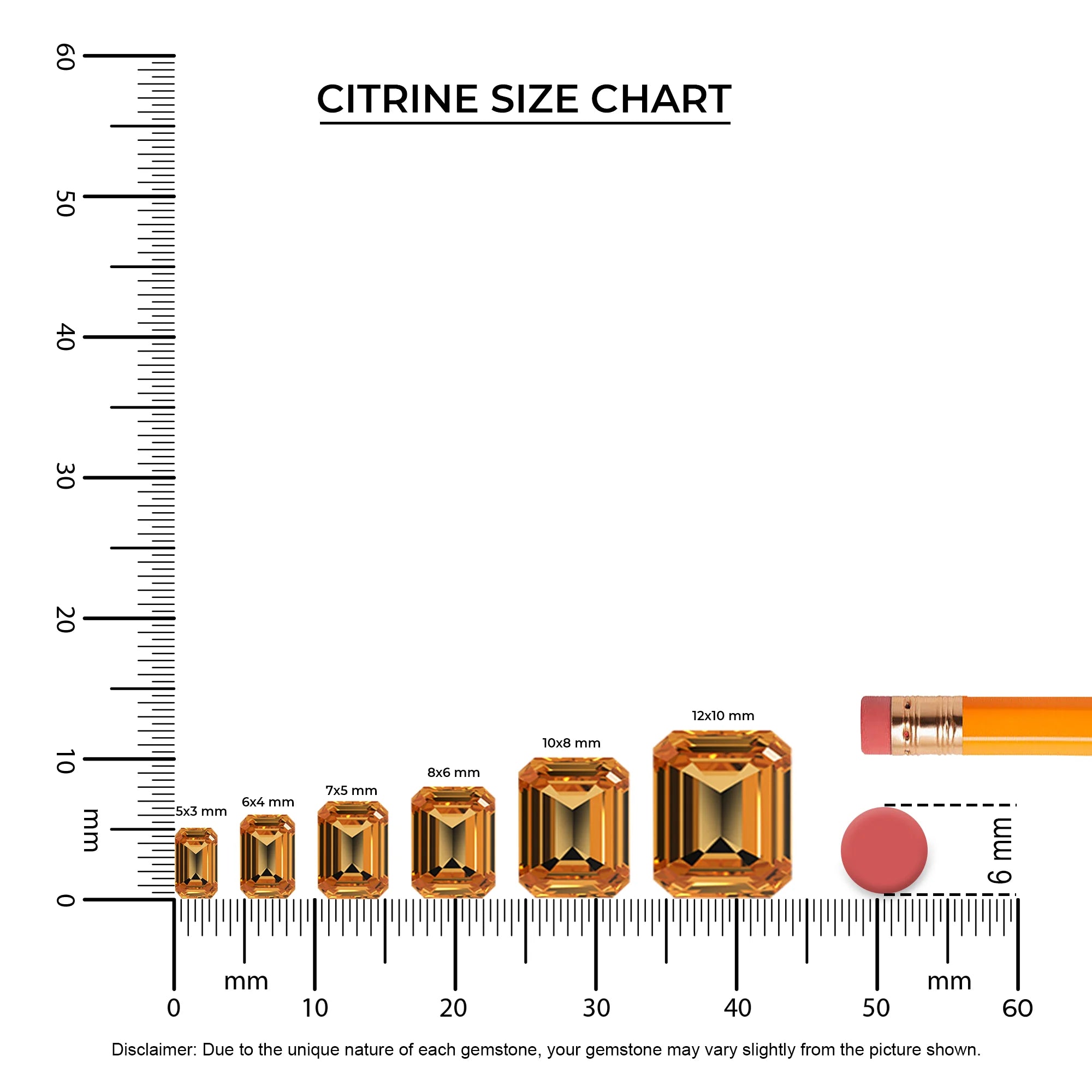 lab grown citrine emerald cut solitaire v-bale necklaces in sterling silver
