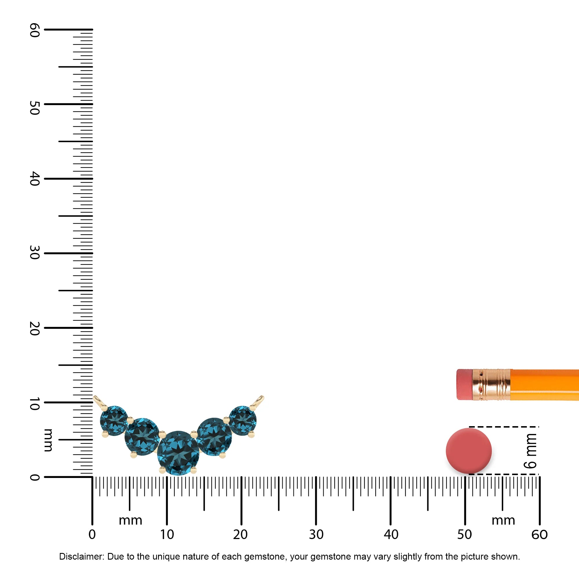 natural london-blue-topaz round bar necklaces in yellow gold