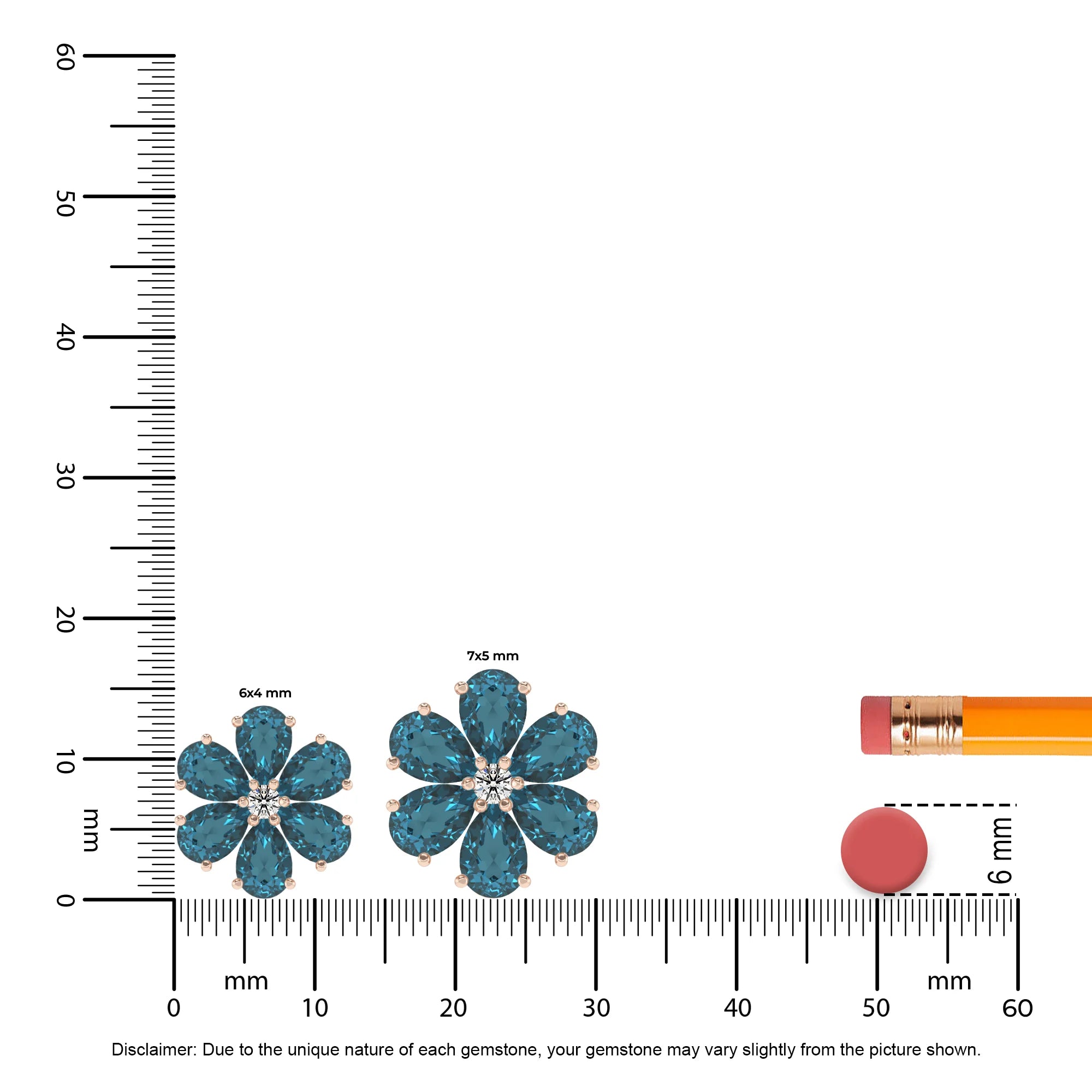 natural london-blue-topaz pear solitaire necklaces in rose gold