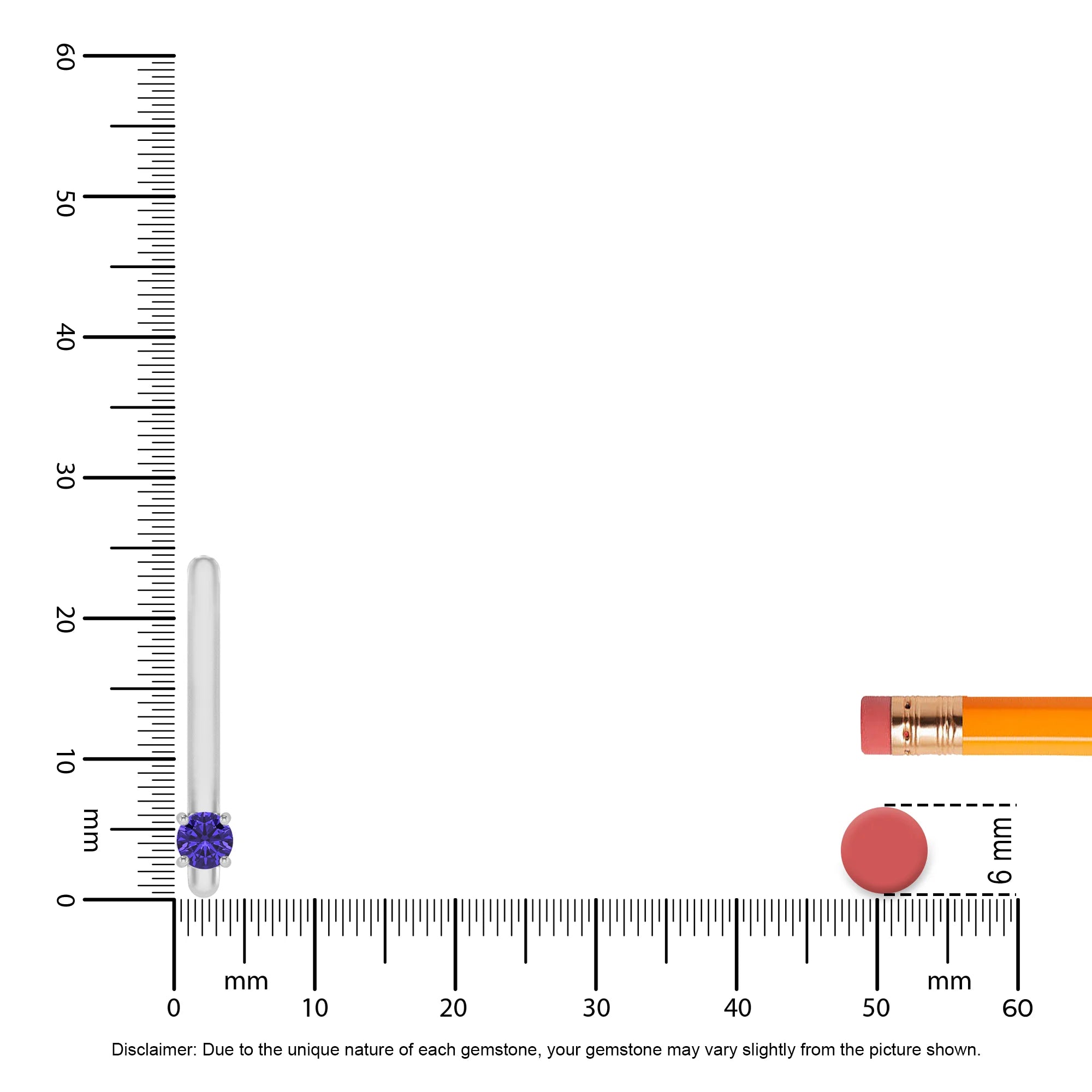 lab grown tanzanite round bar necklaces in sterling silver