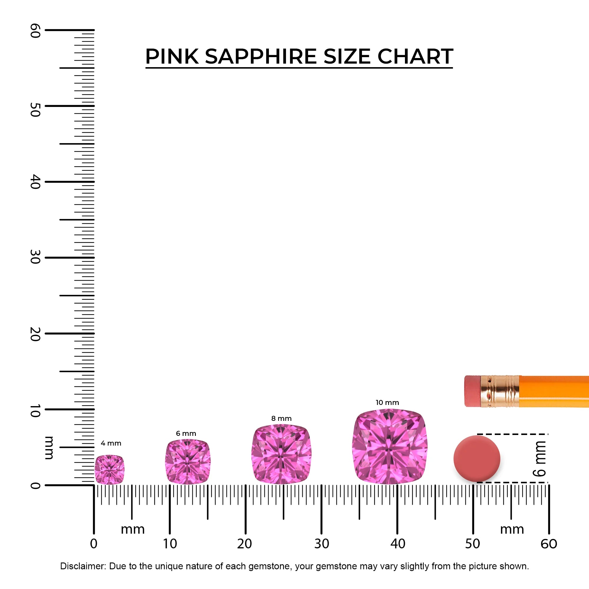 lab grown pink sapphire cushion solitaire necklaces in rose gold