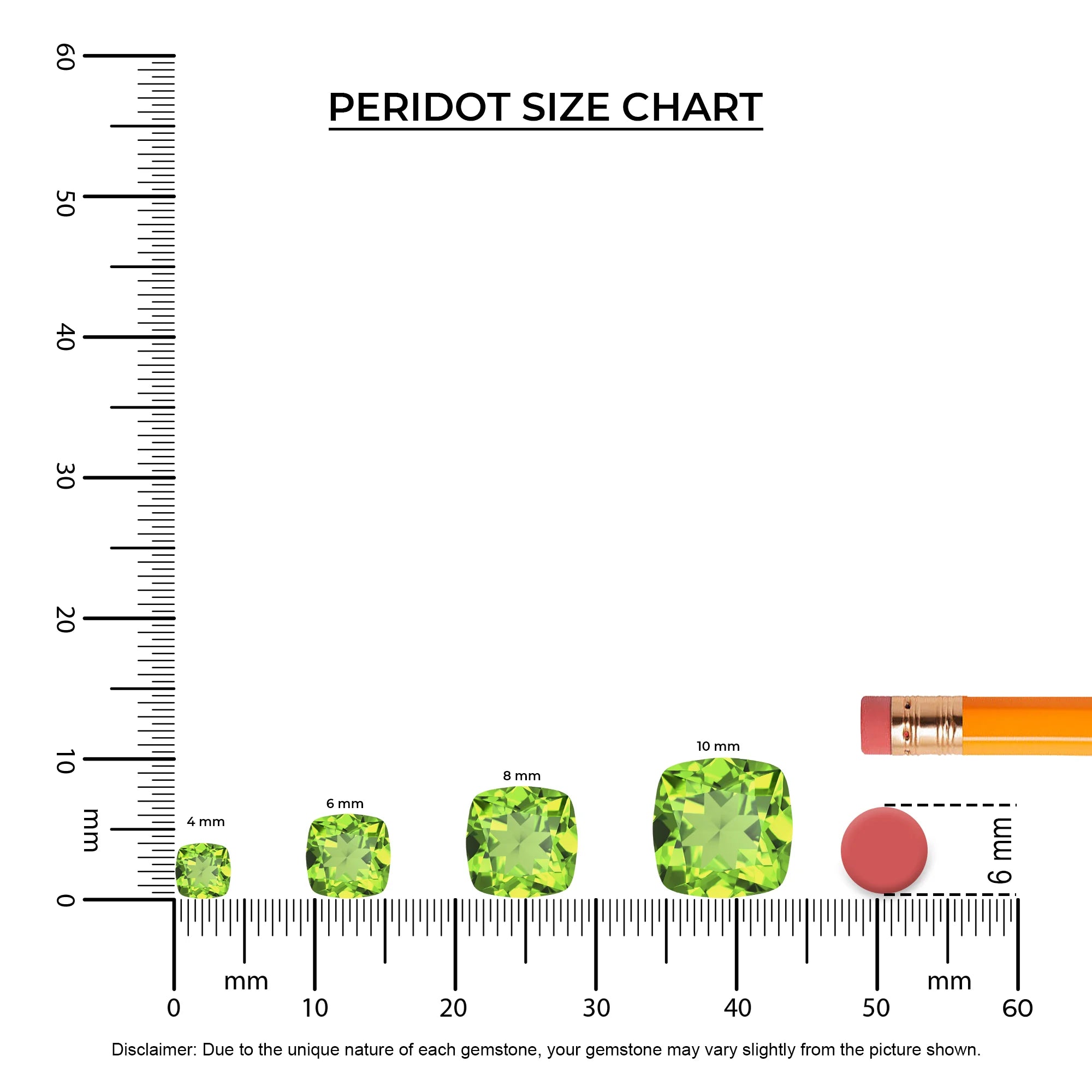 natural peridot cushion drop earrings in white gold