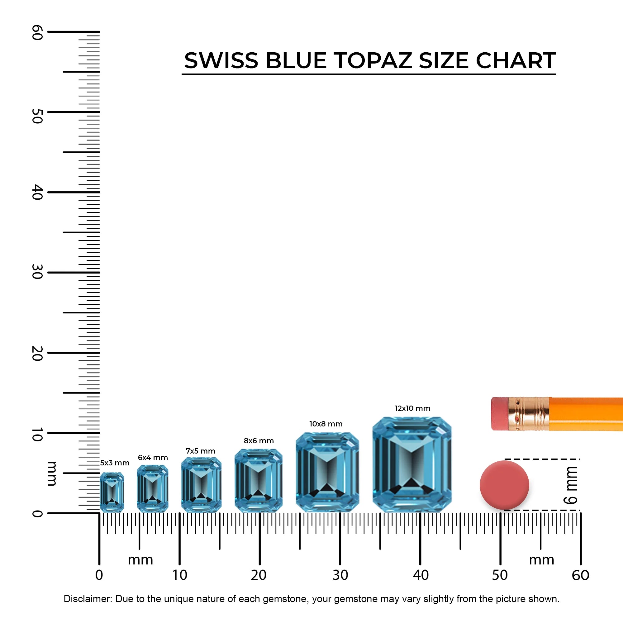 natural swiss-blue-topaz emerald cut half eternity solitaire engagement rings in white gold