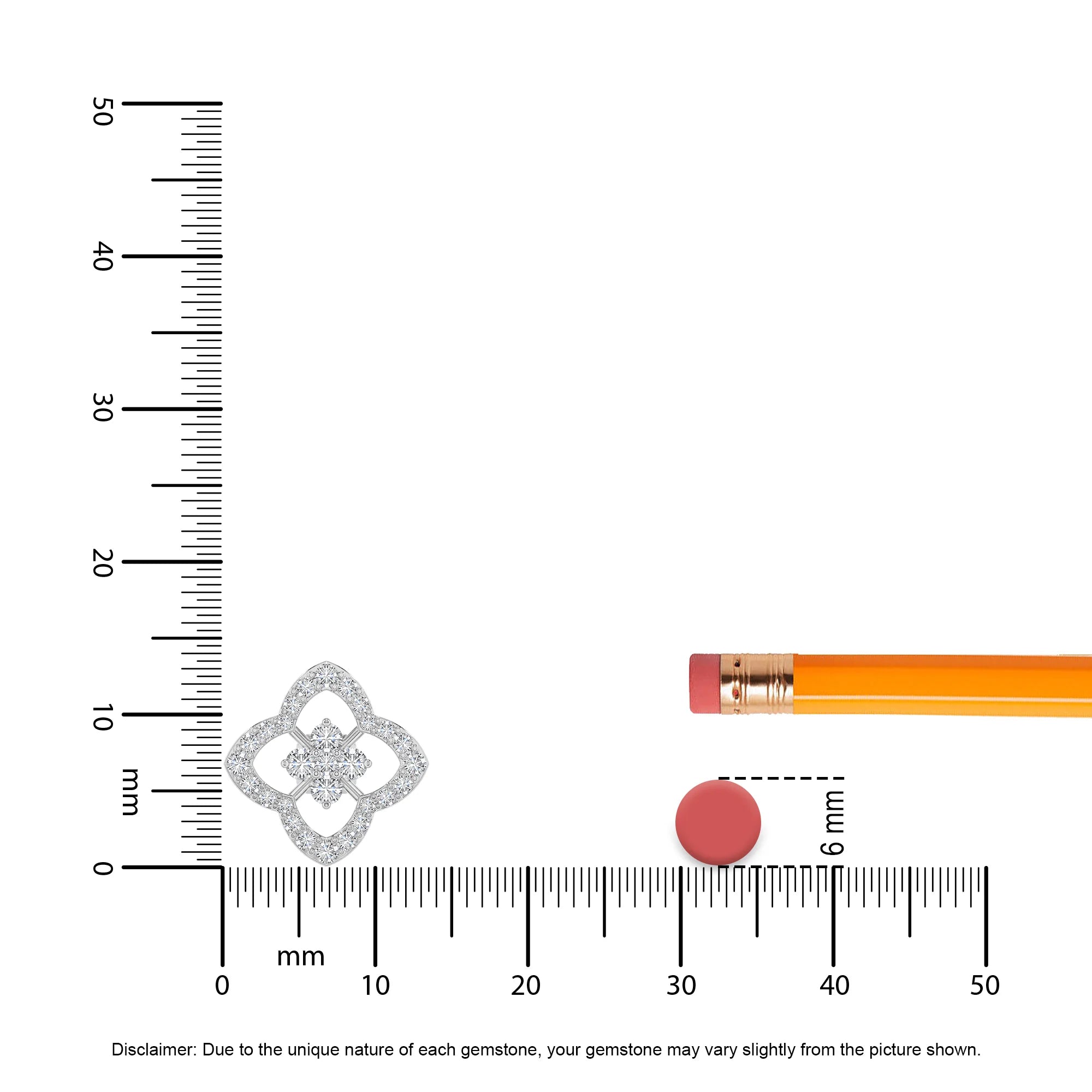 lab grown moissanite round stud earrings in white gold