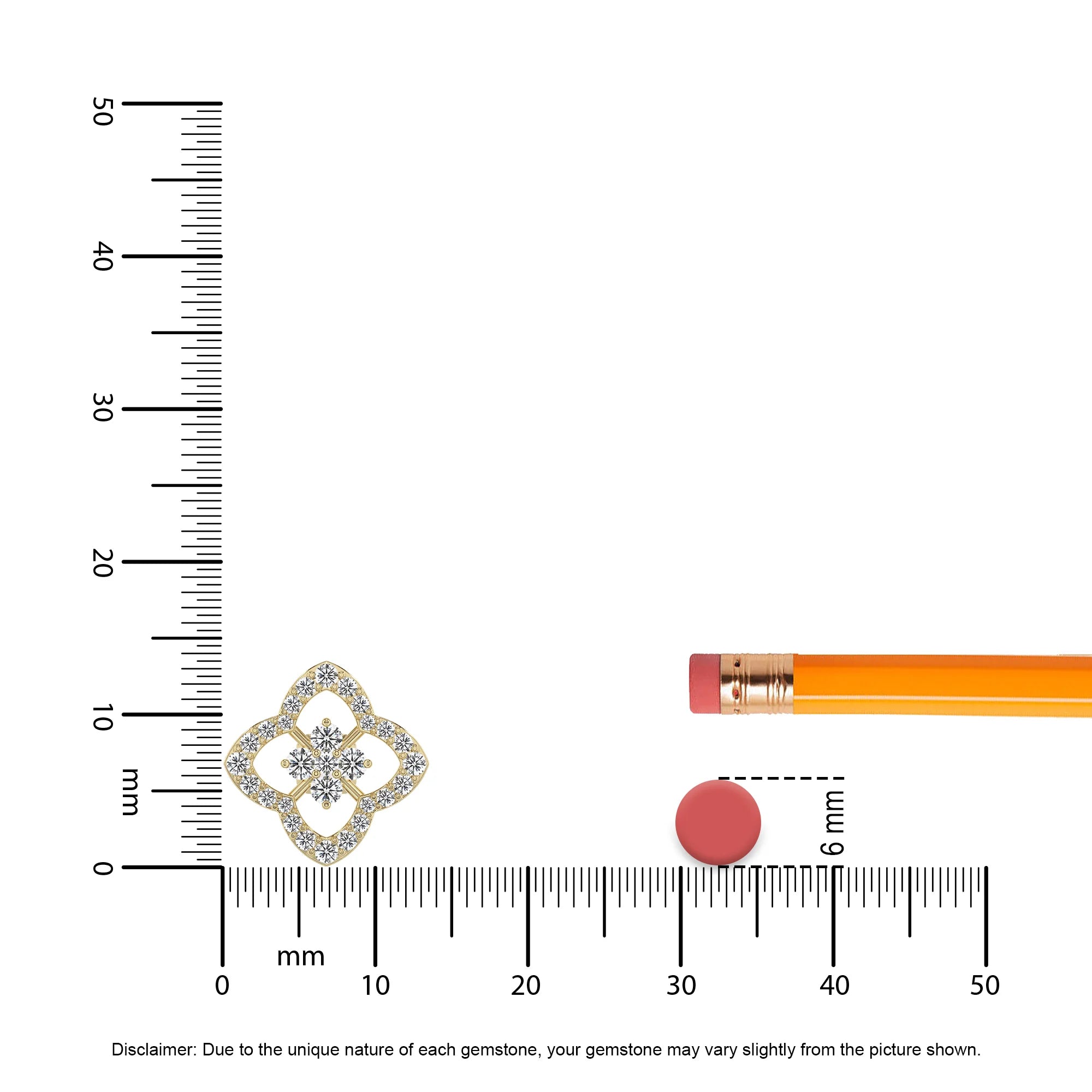 lab grown diamond round stud earrings in yellow gold