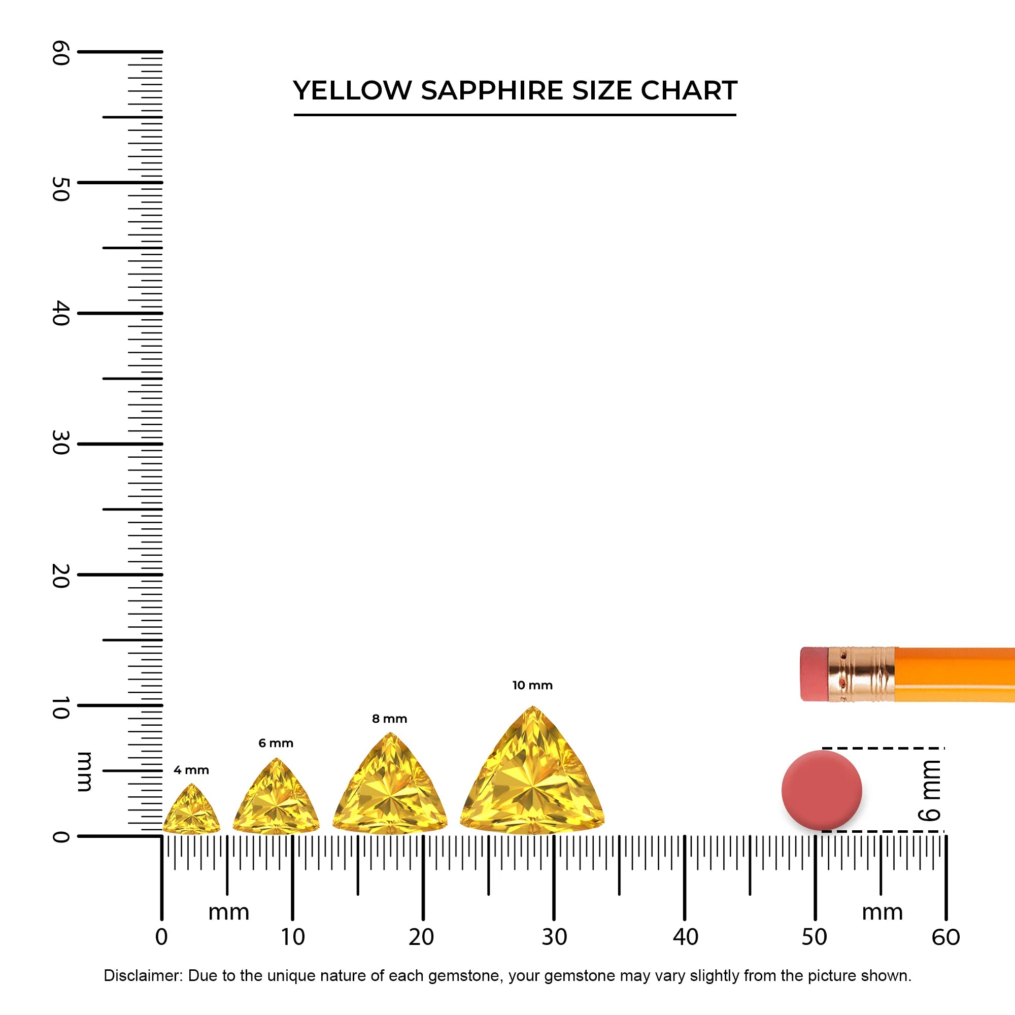 lab grown yellow-sapphire trillion solitaire necklaces in platinum