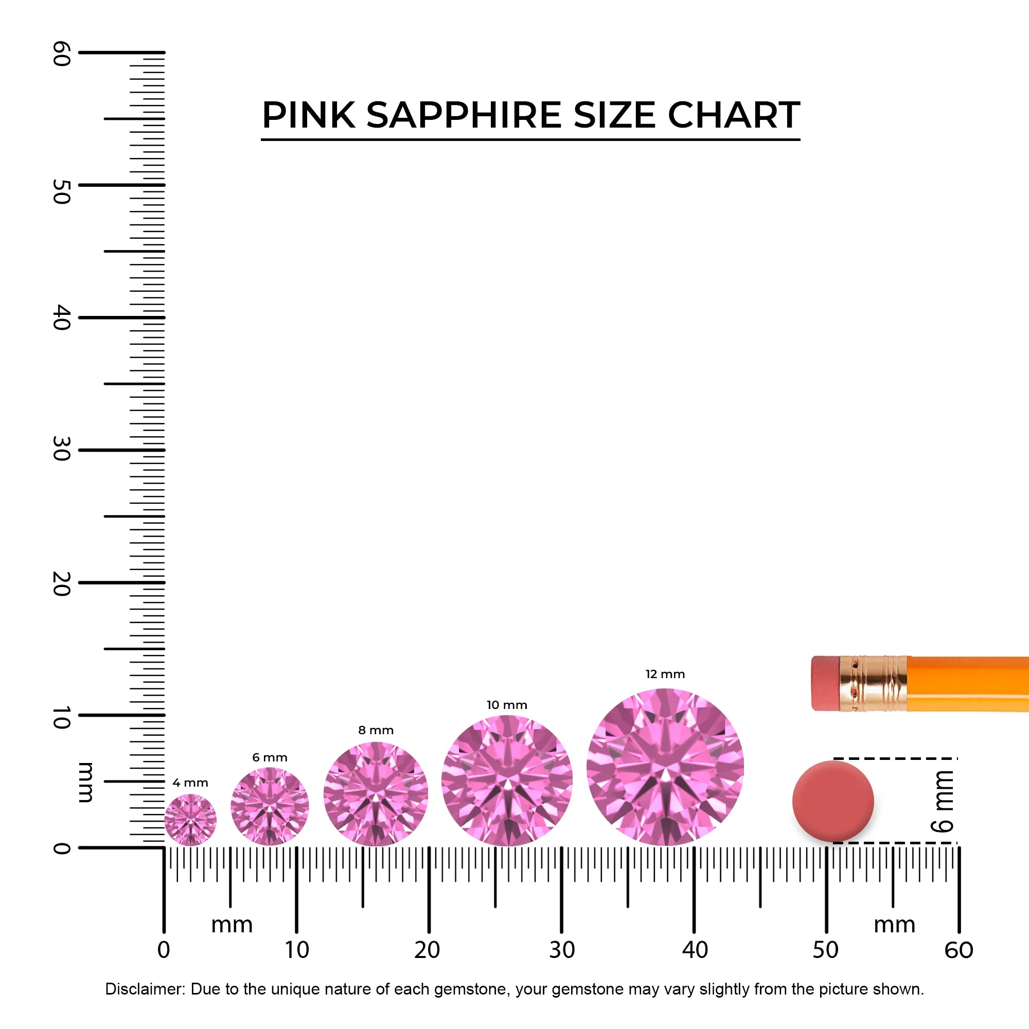 lab grown pink-sapphire round solitaire v-bale necklaces in white gold