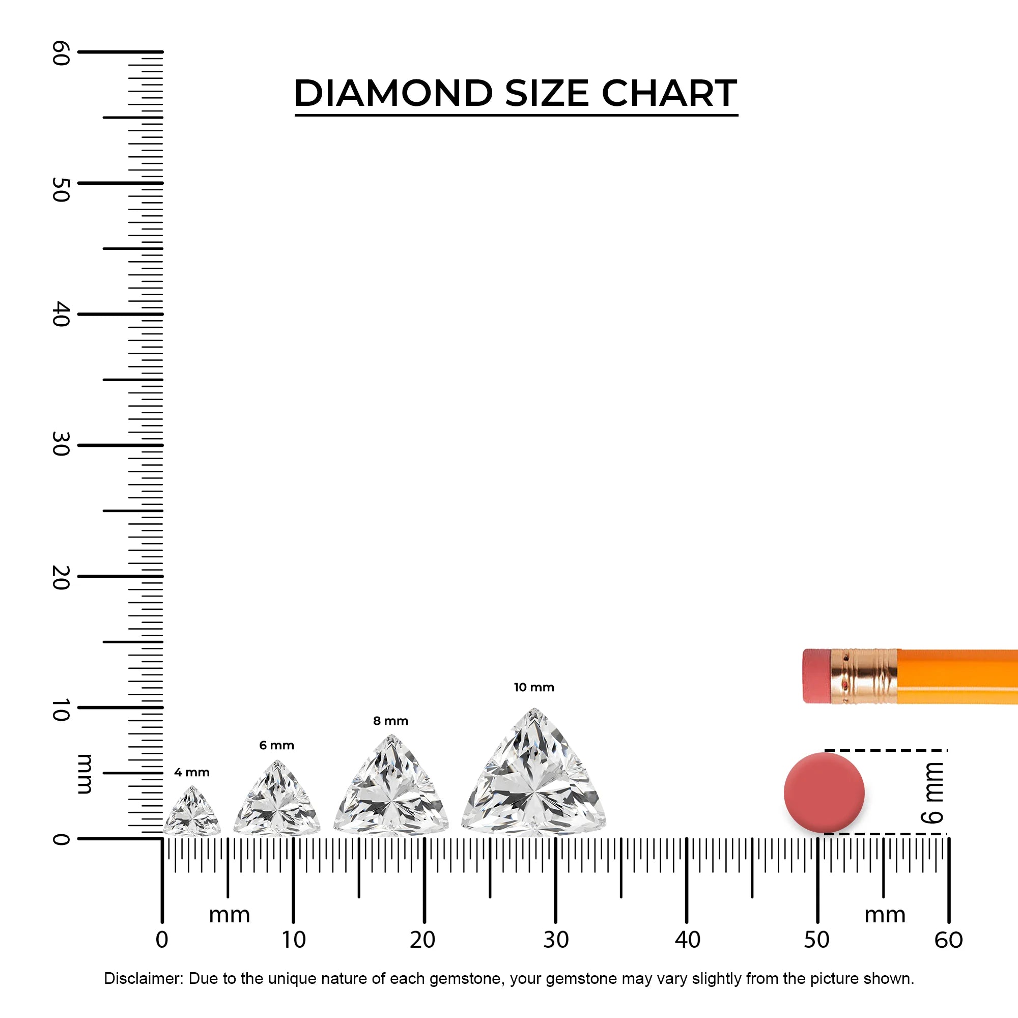 lab grown moissanite trillion solitaire necklaces in rose gold