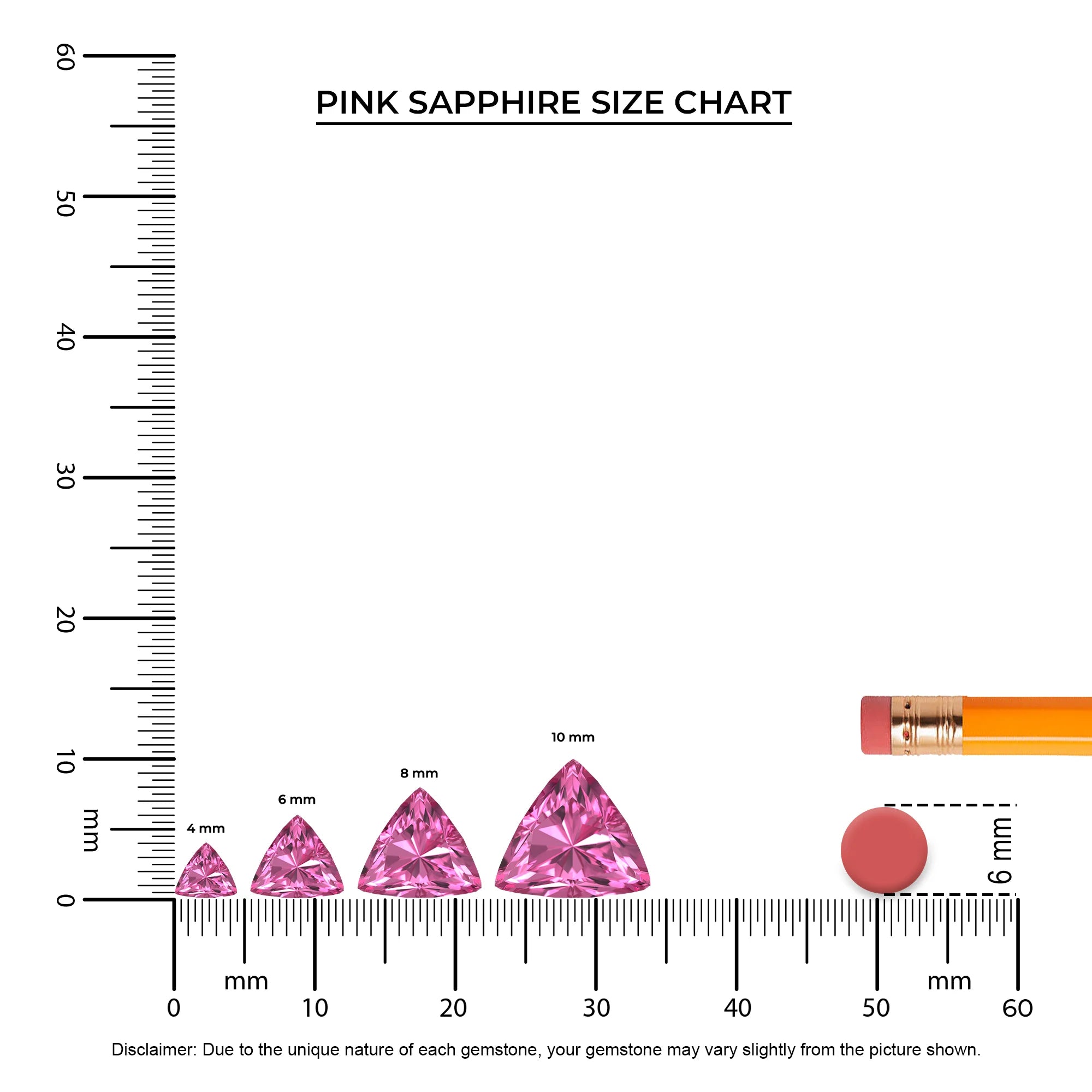 lab grown pink-sapphire trillion solitaire necklaces in sterling silver
