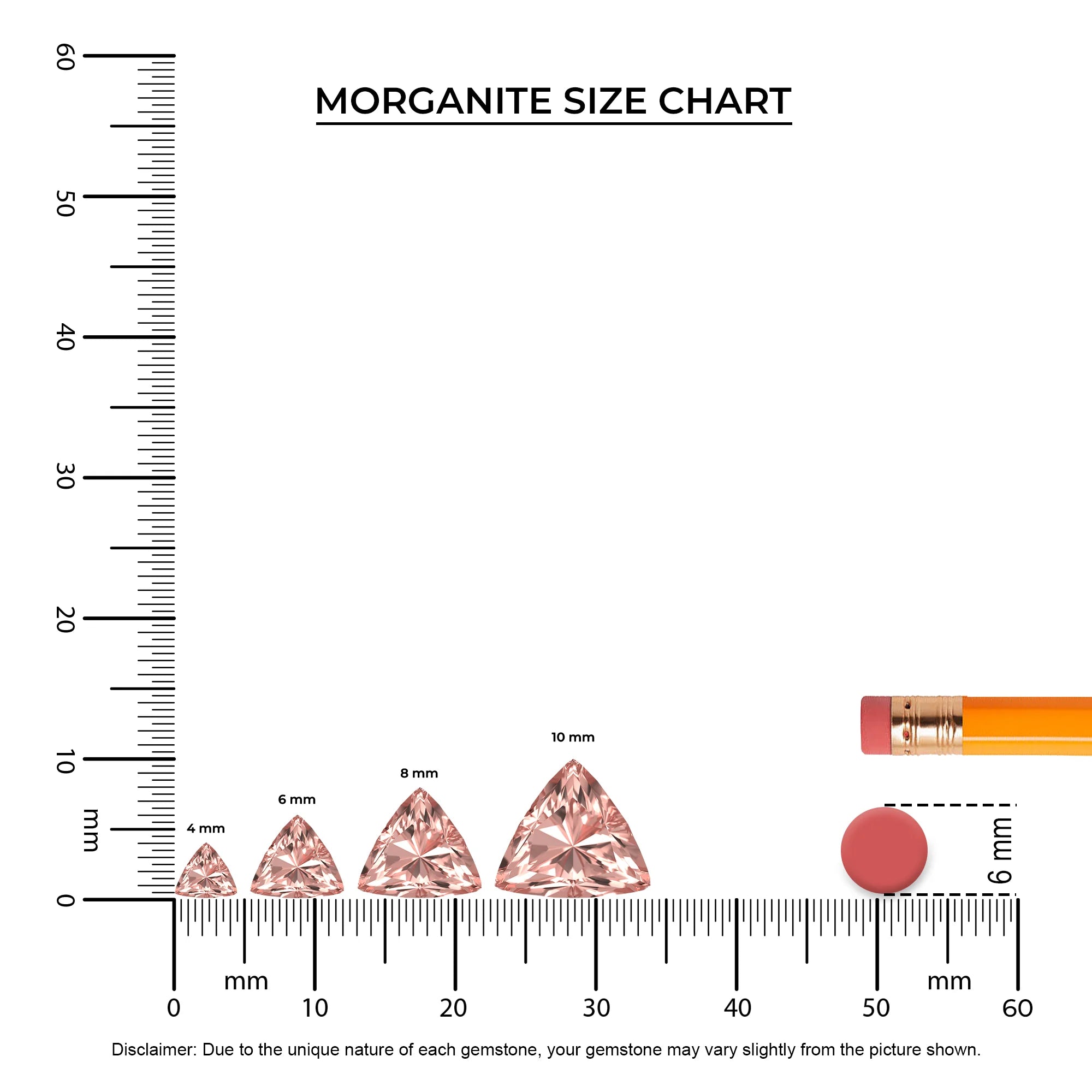 lab grown morganite trillion solitaire necklaces in yellow gold