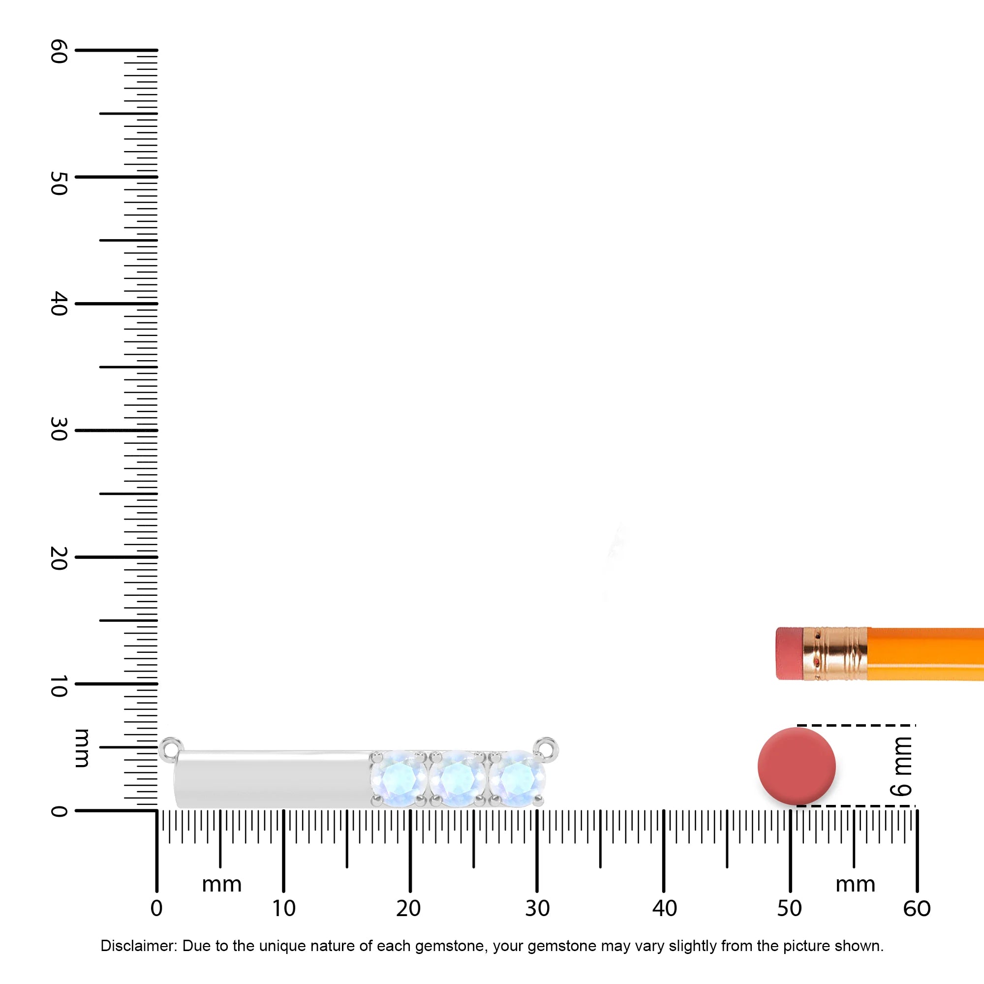 natural rainbow-moonstone round bar v-bale necklaces in sterling silver