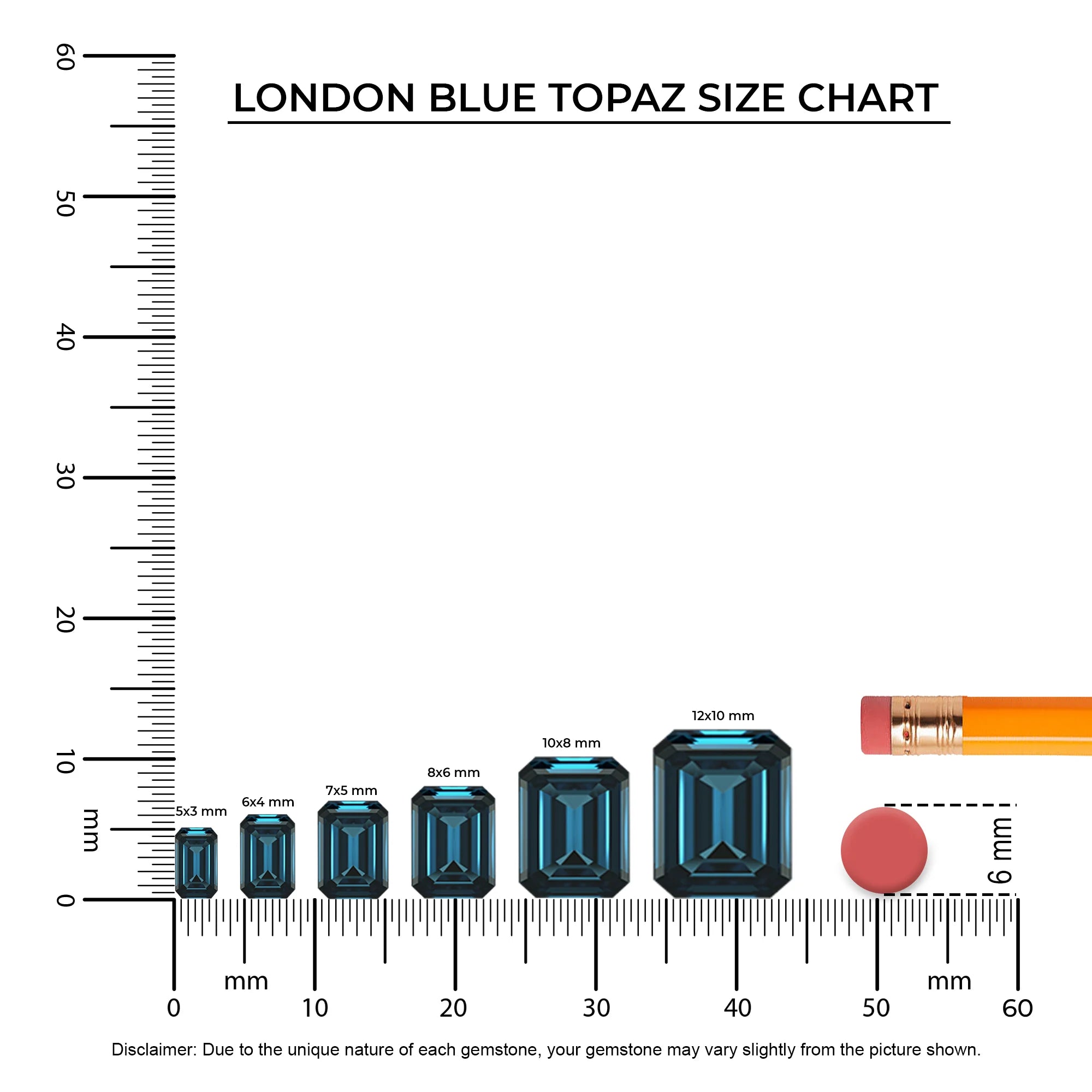 natural london-blue-topaz emerald cut solitaire rings in rose gold