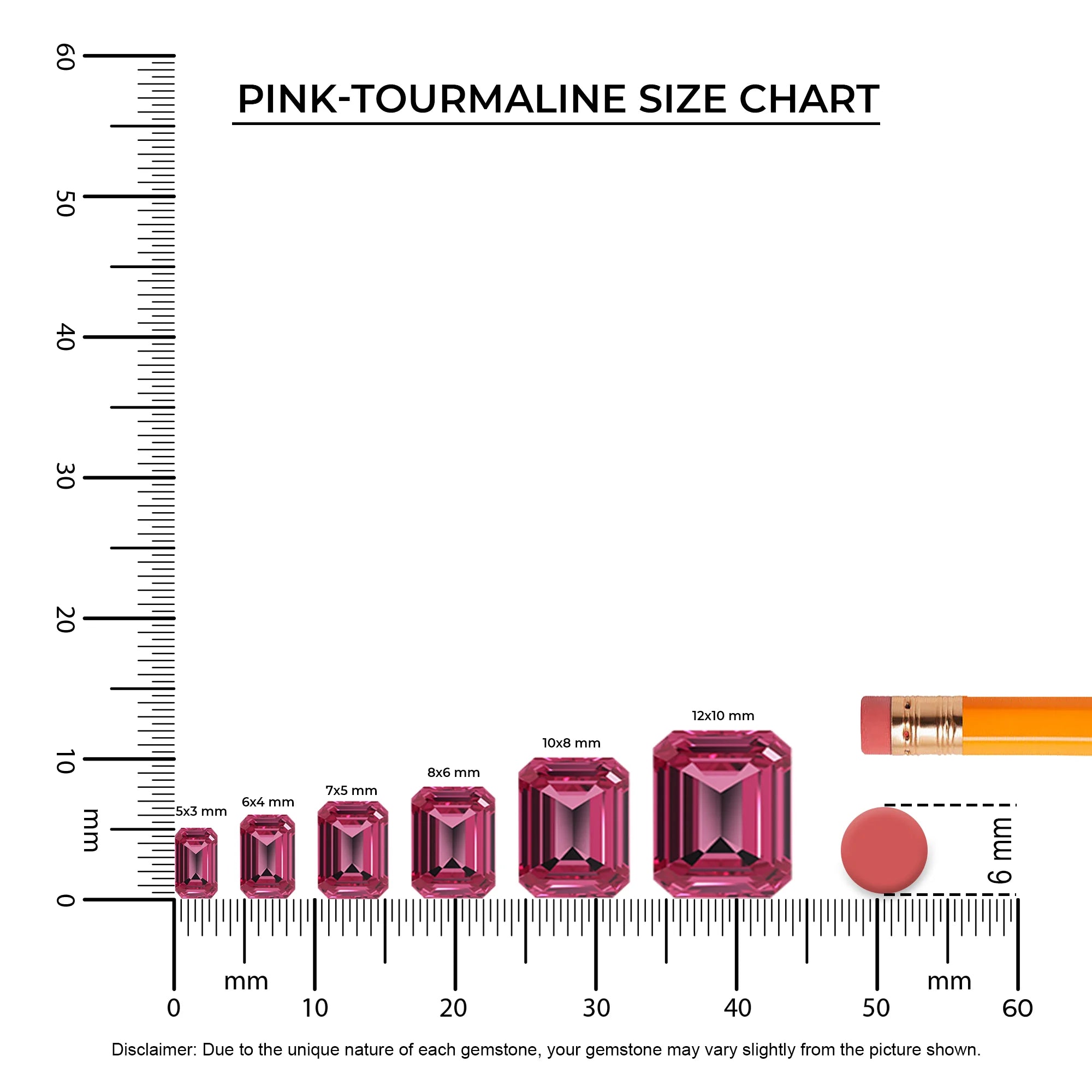 lab grown pink-tourmaline emerald cut half eternity solitaire engagement rings in sterling silver