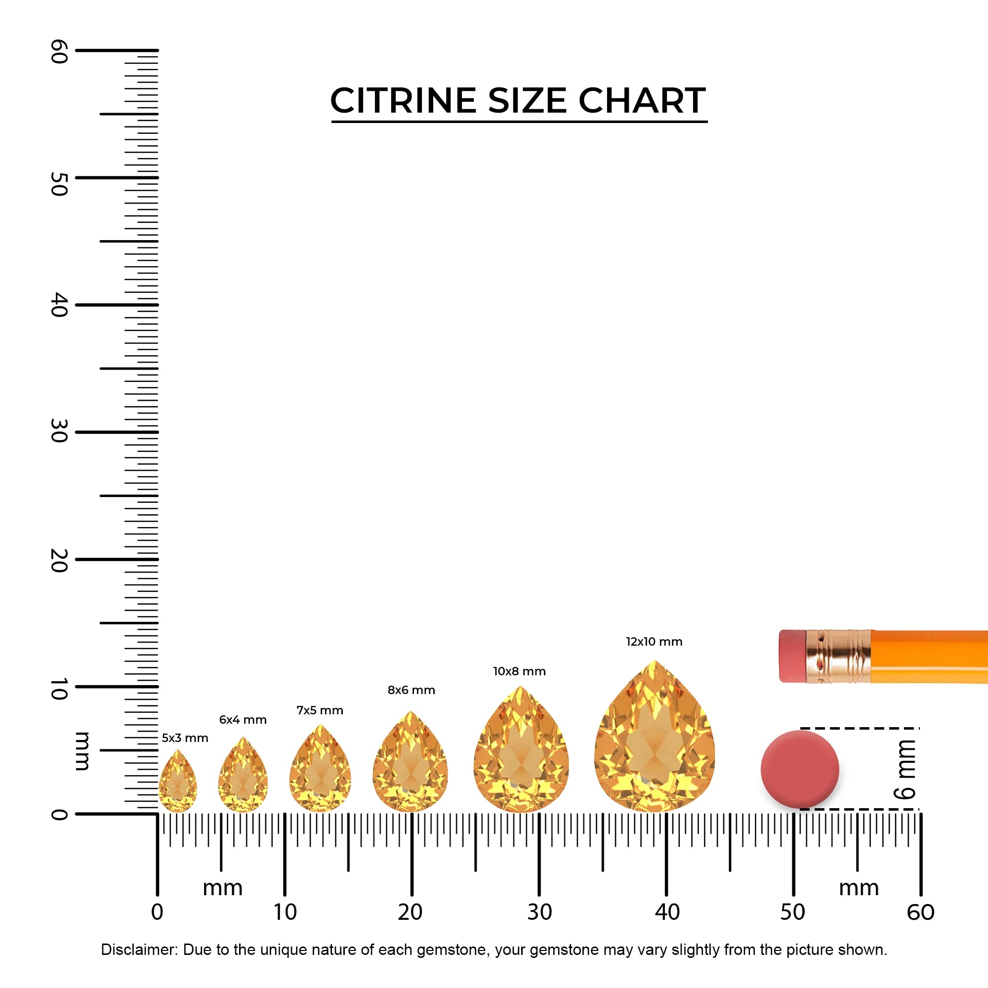 lab grown citrine pear solitaire necklaces in rose gold