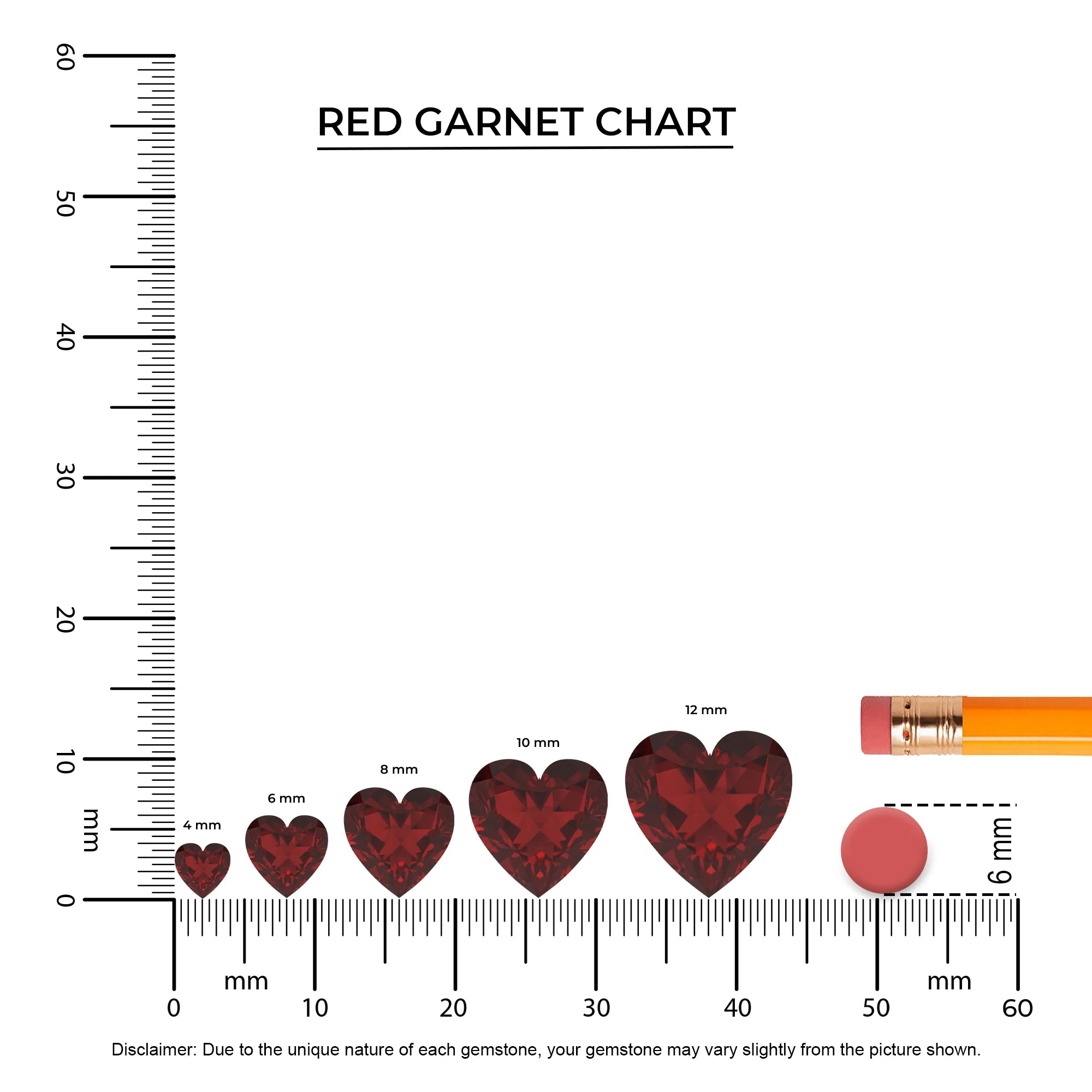 natural garnet heart infinity v-bale necklaces in white gold