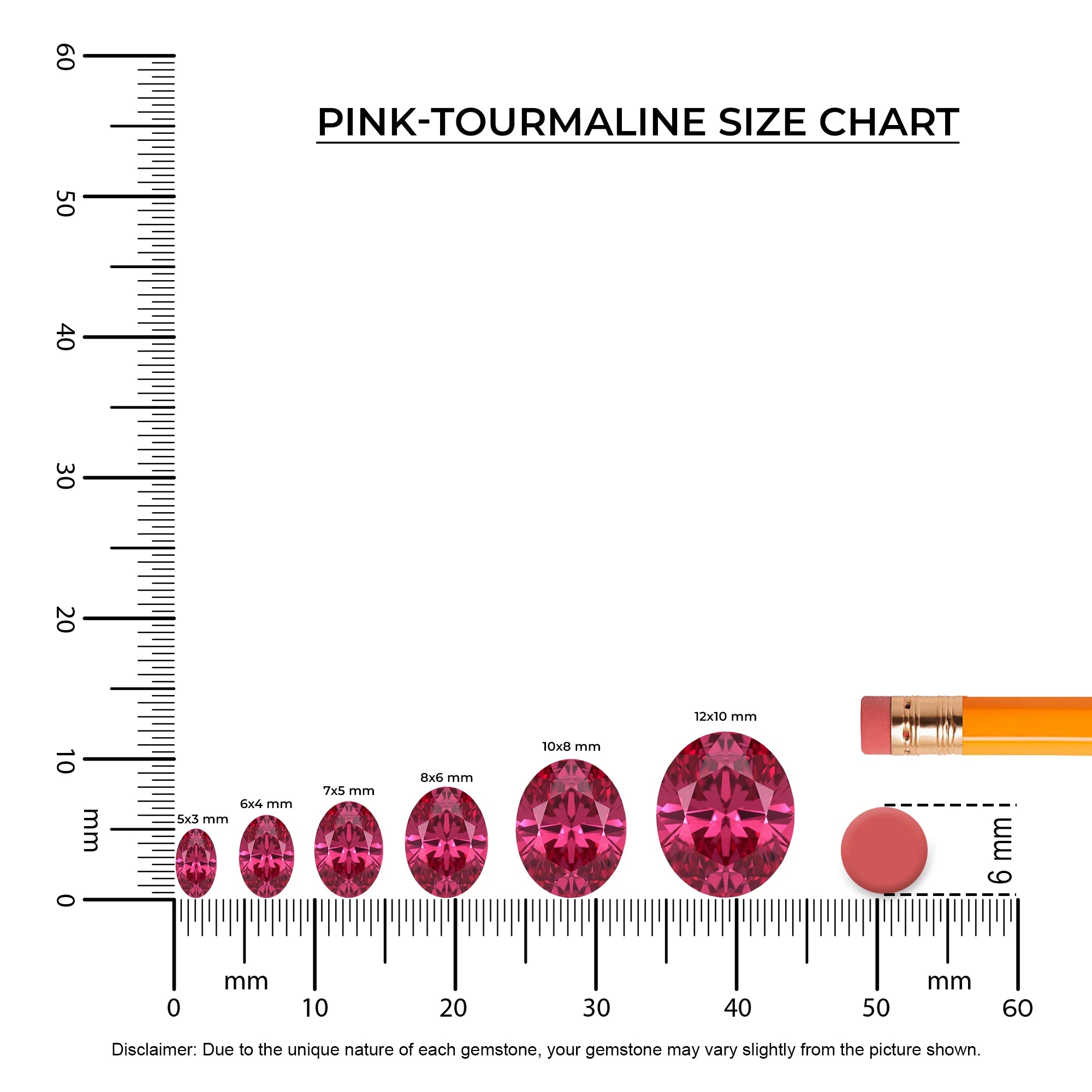 lab grown pink-tourmaline oval solitaire necklaces in yellow gold