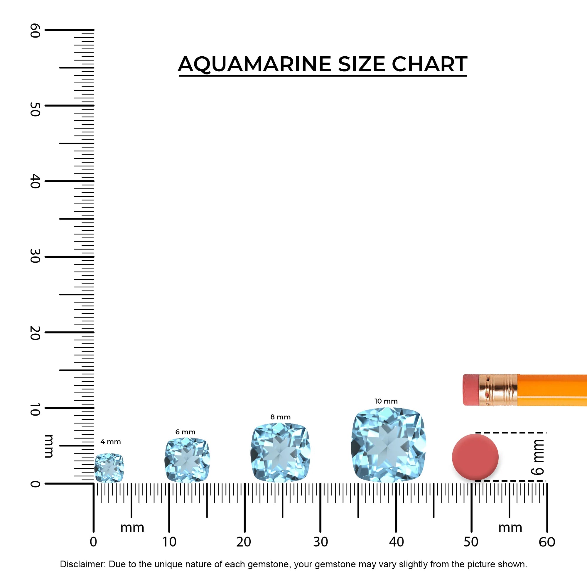 lab grown aquamarine cushion drop earrings in platinum