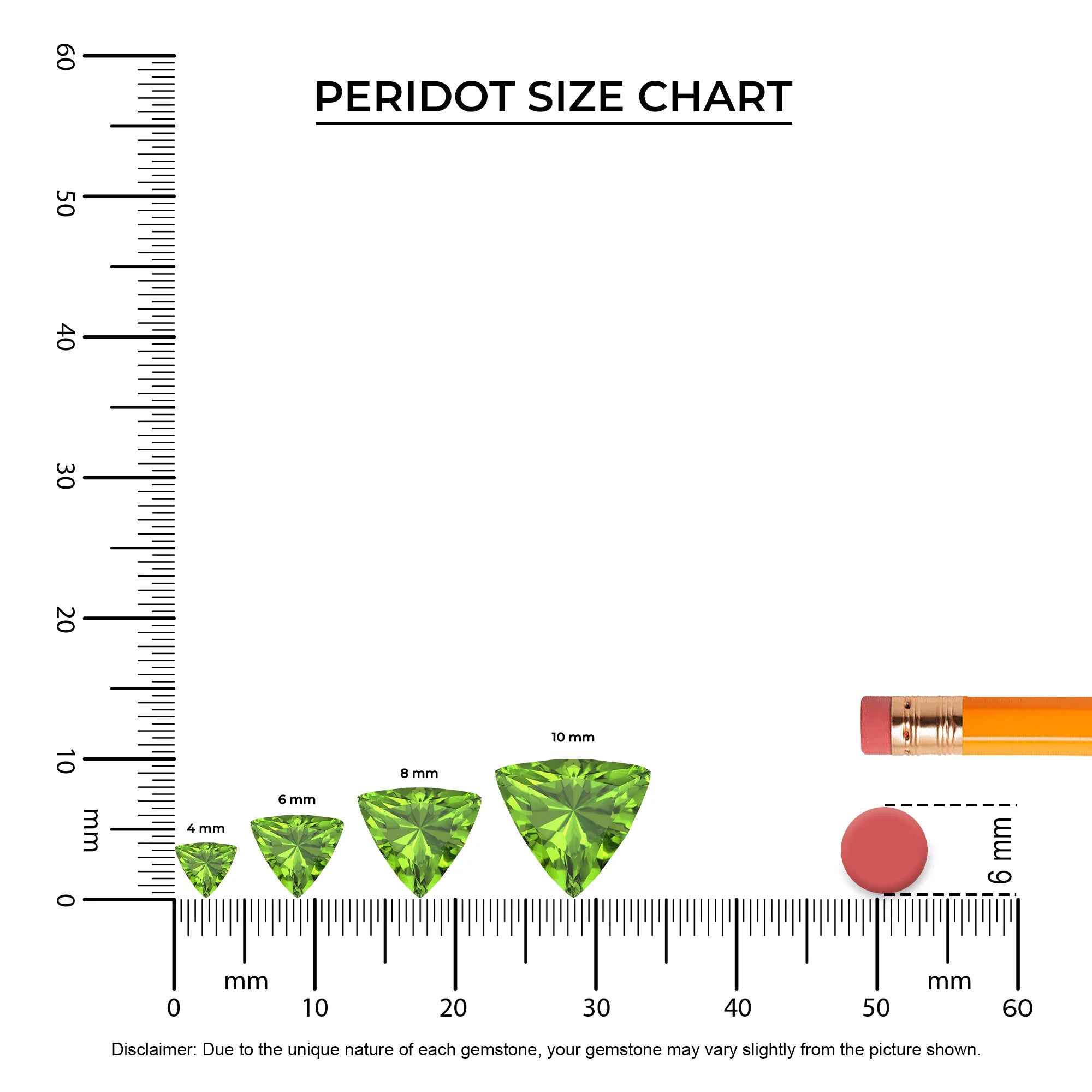 natural peridot trillion solitaire necklaces in yellow gold