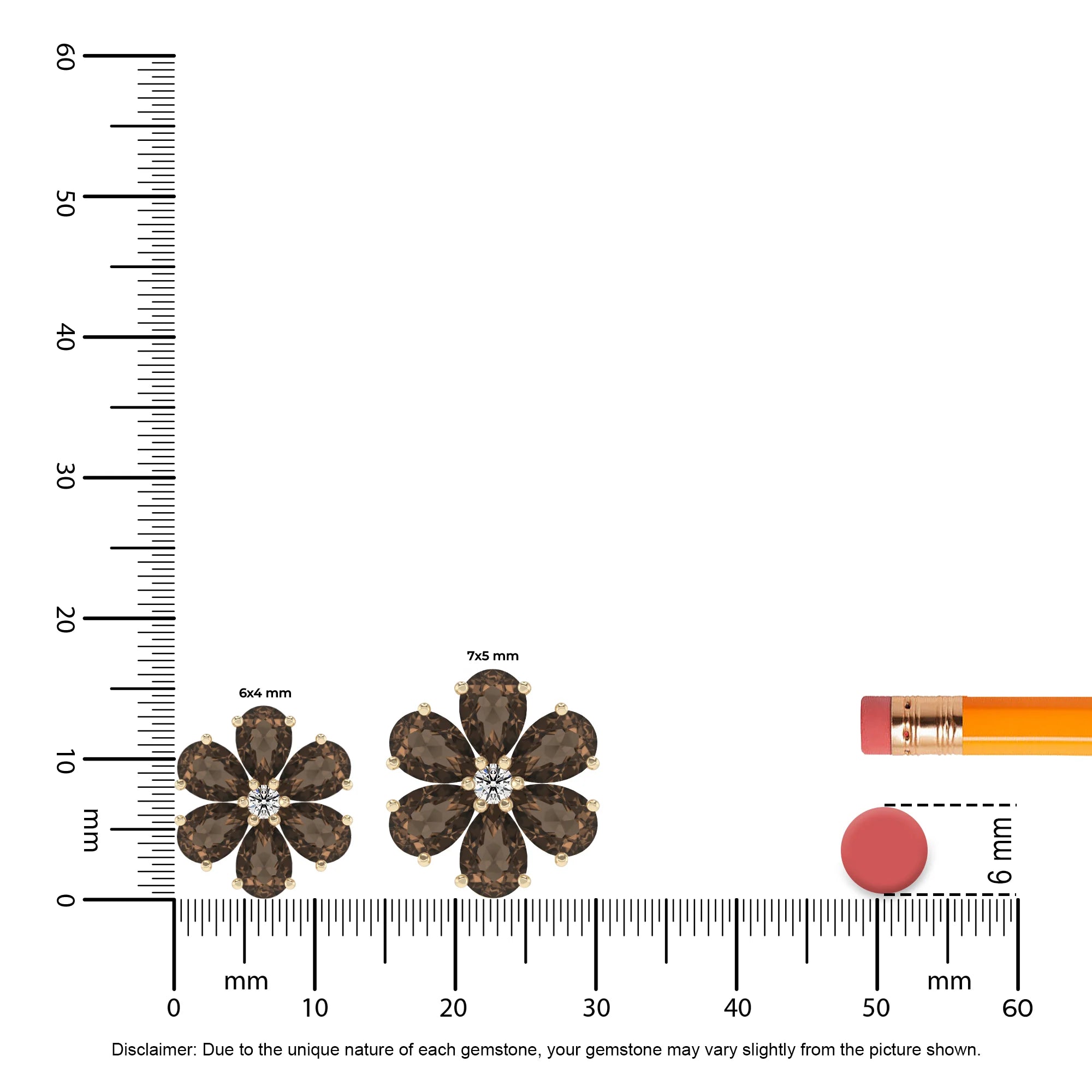 natural smoky-quartz pear solitaire necklaces in yellow gold