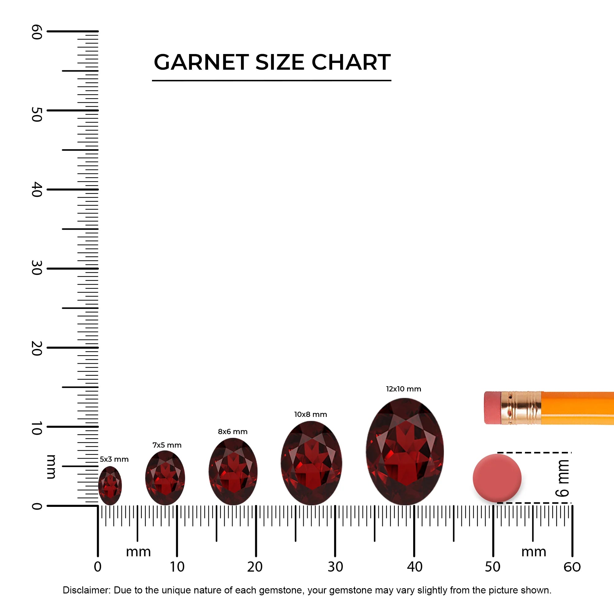 natural garnet oval solitaire v-bale necklaces in white gold