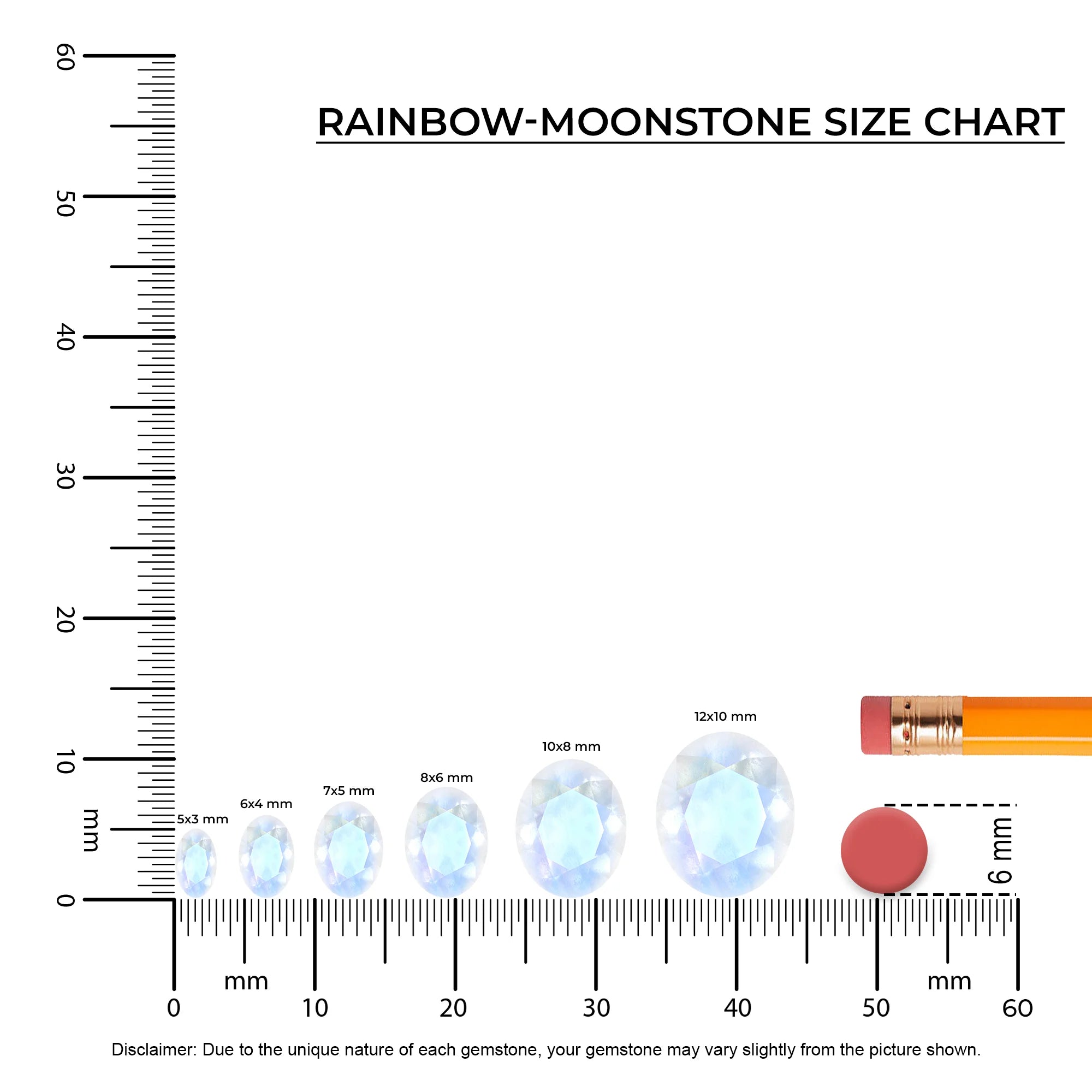 natural rainbow-moonstone oval solitaire necklaces in white gold