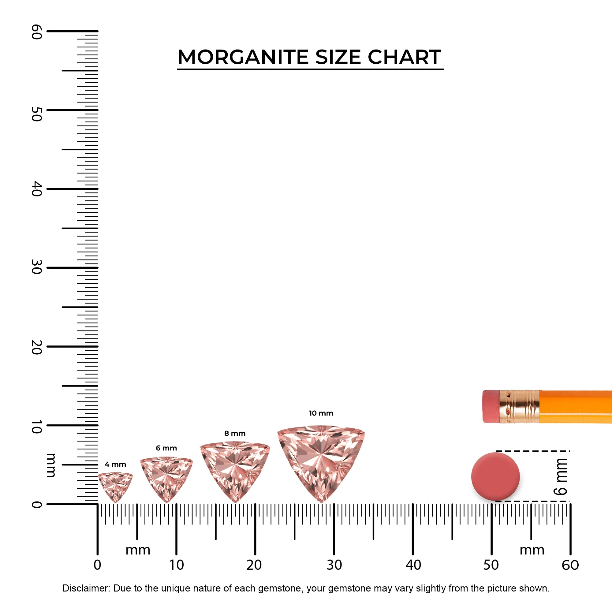 lab grown morganite trillion solitaire necklaces in yellow gold