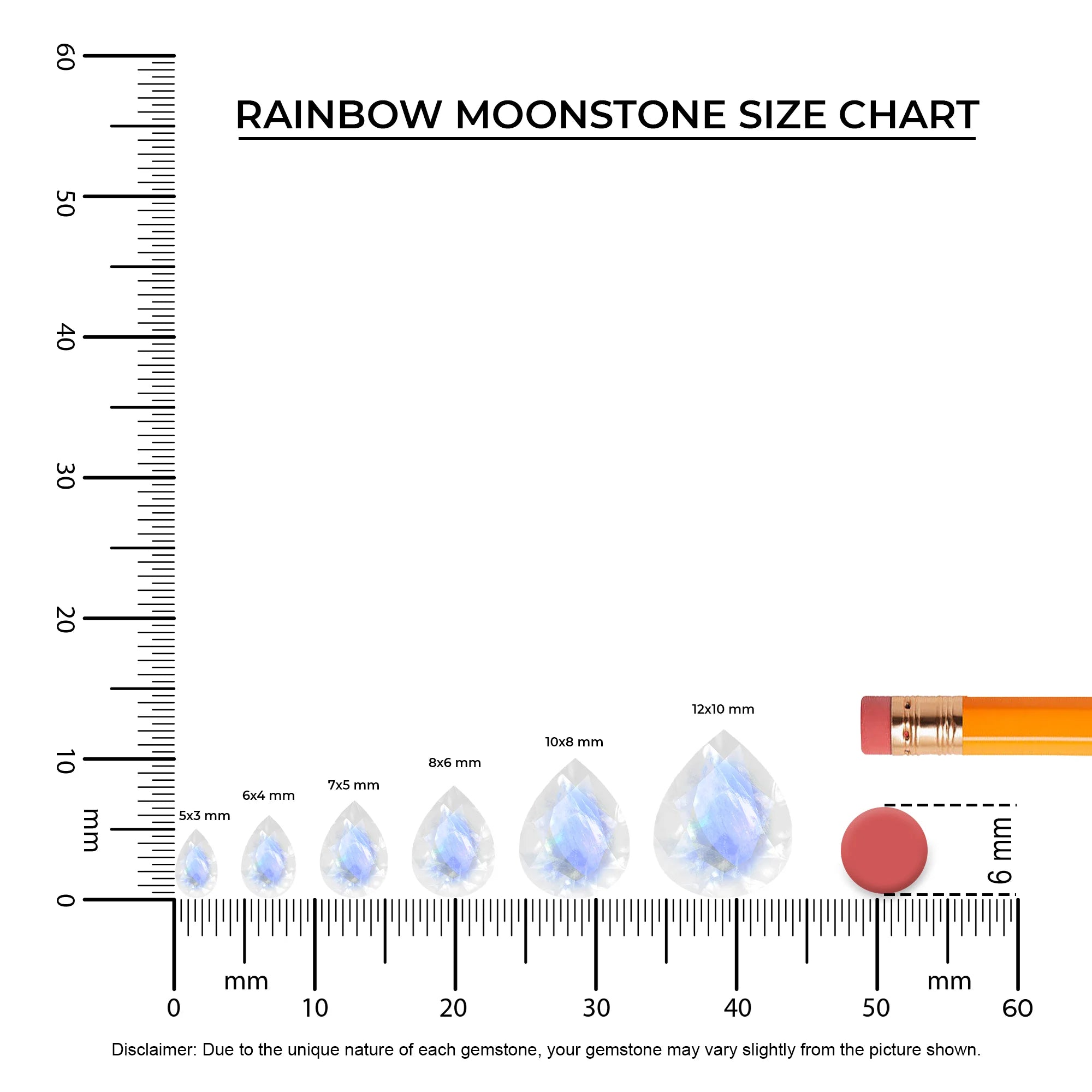 natural rainbow-moonstone pear solitaire necklaces in sterling silver