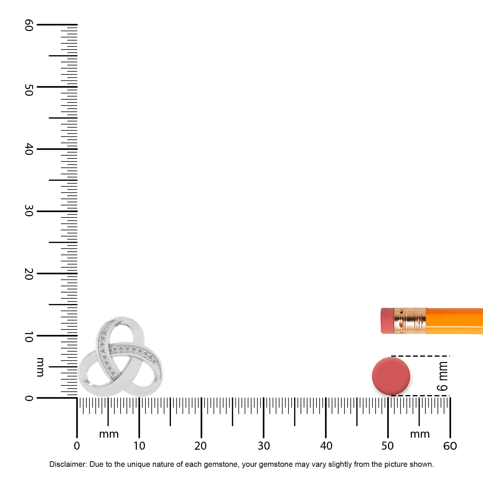 lab grown diamond round infinity necklaces in sterling silver