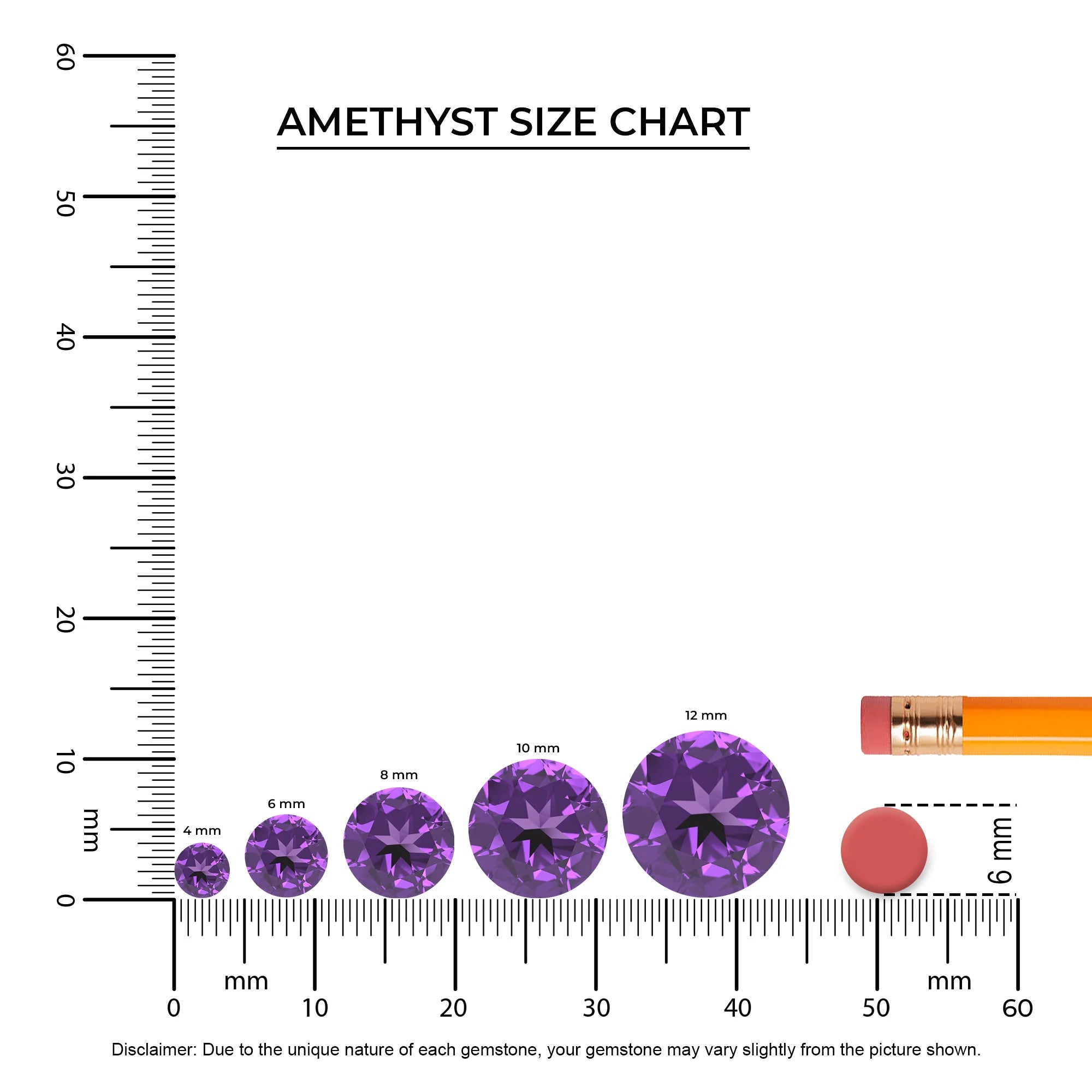 lab grown amethyst round half eternity solitaire engagement rings in white gold