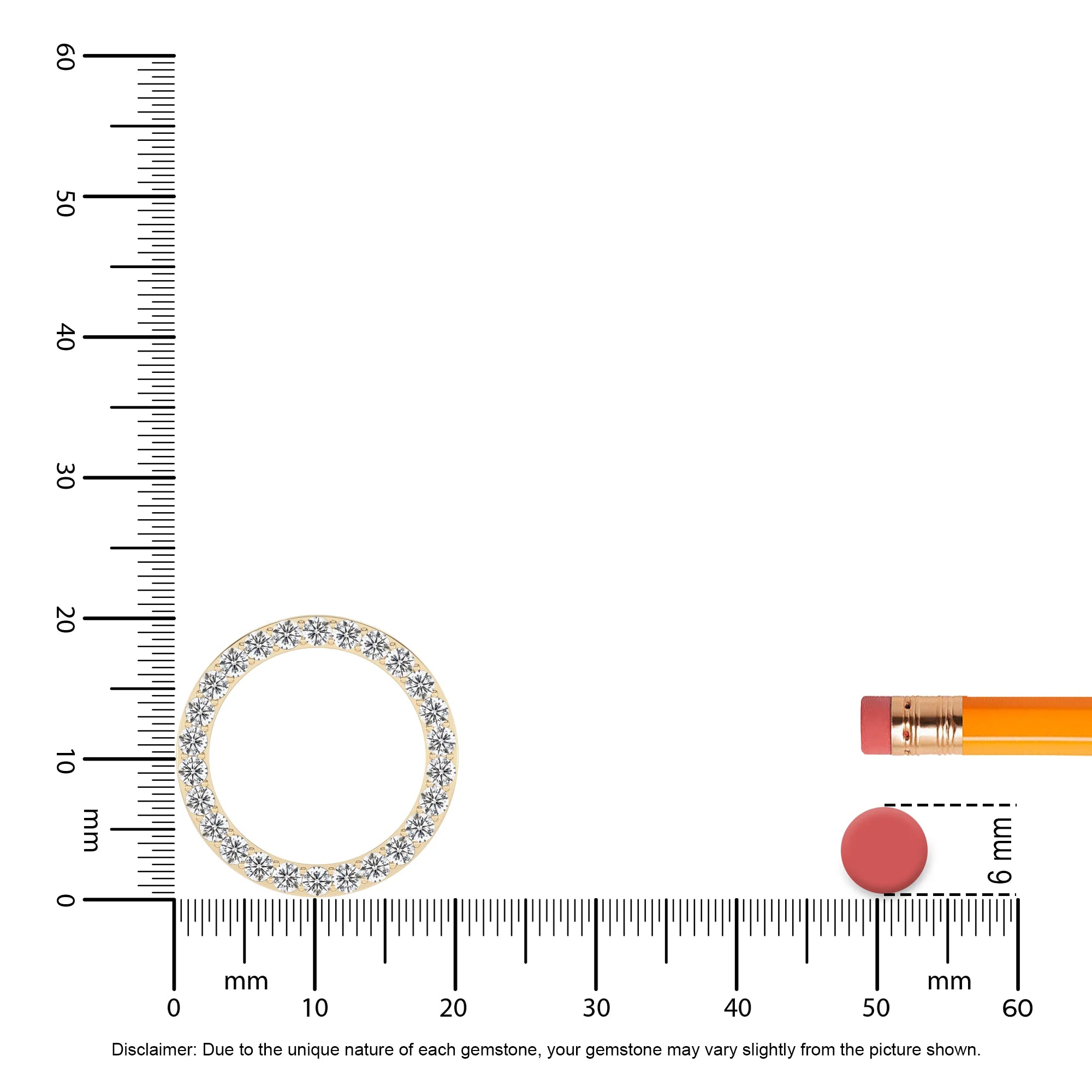 lab grown diamond round v-bale necklaces in yellow gold