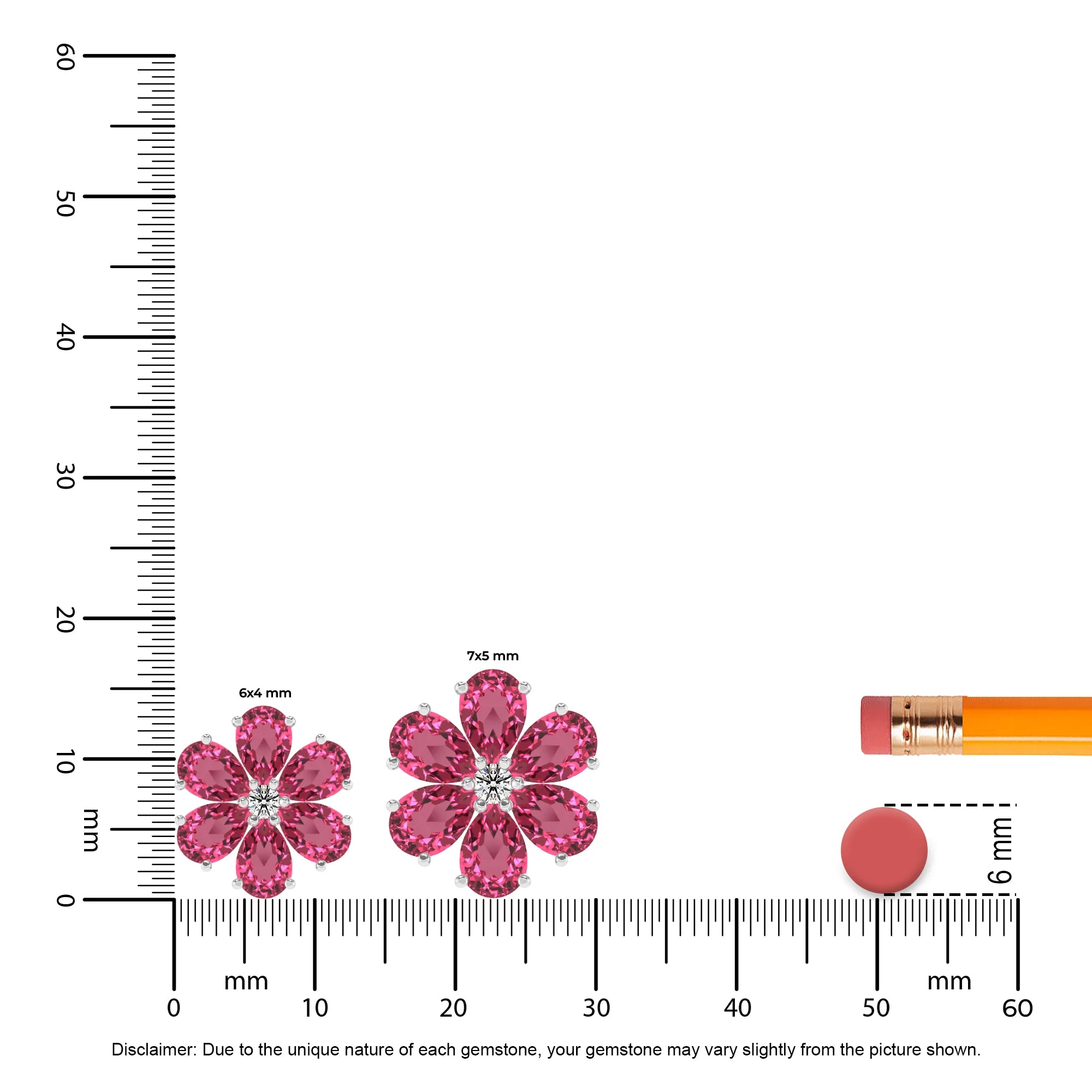 lab grown pink-tourmaline pear solitaire necklaces in sterling silver