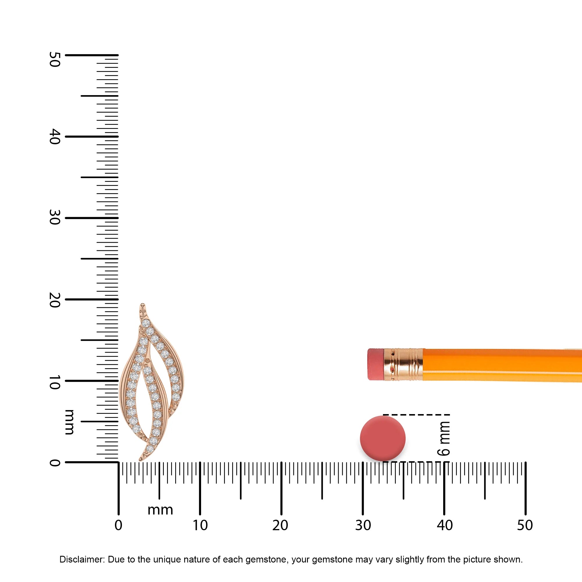 lab grown moissanite round stud earrings in rose gold