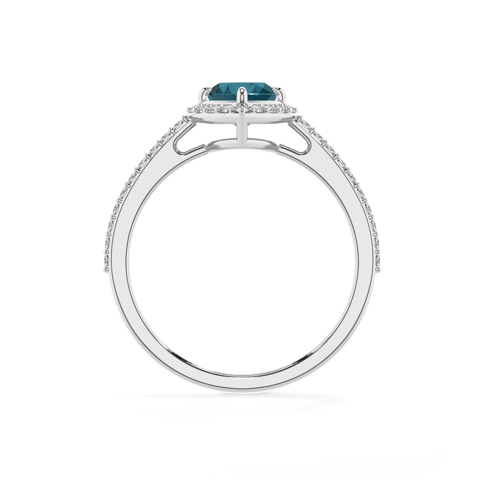natural london-blue-topaz heart solitaire rings in white gold