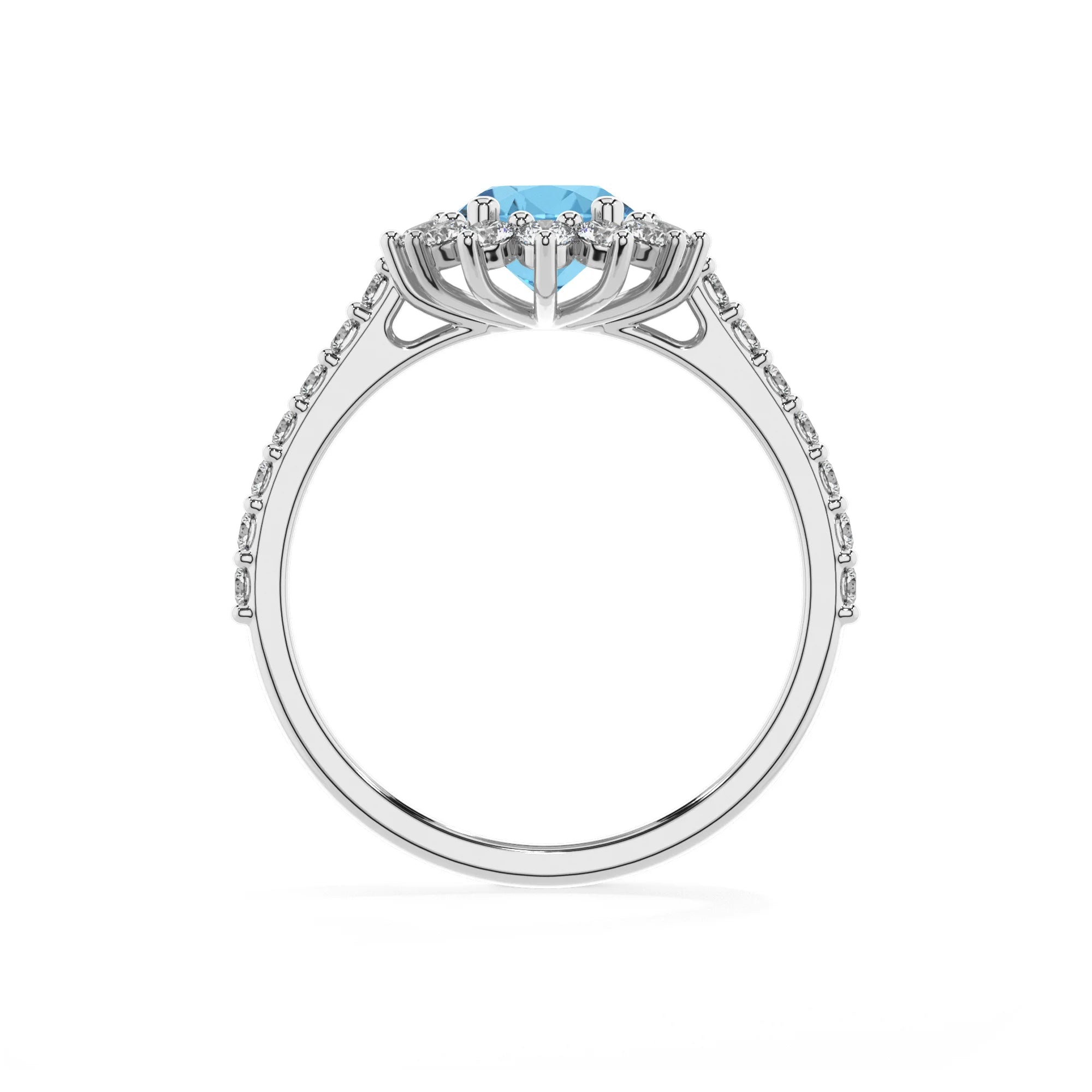 natural swiss-blue-topaz oval solitaire rings in white gold