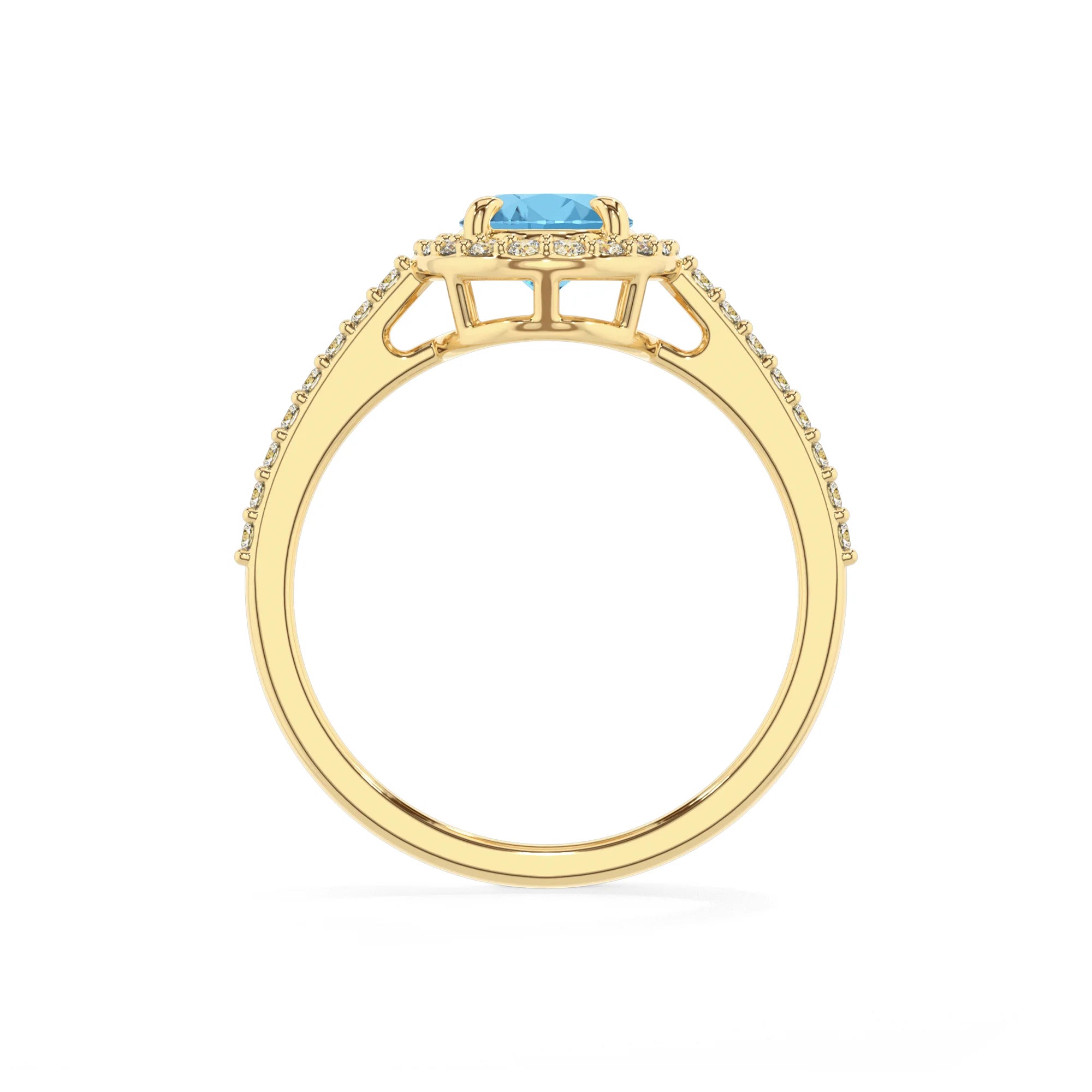 natural swiss-blue-topaz oval solitaire rings in yellow gold