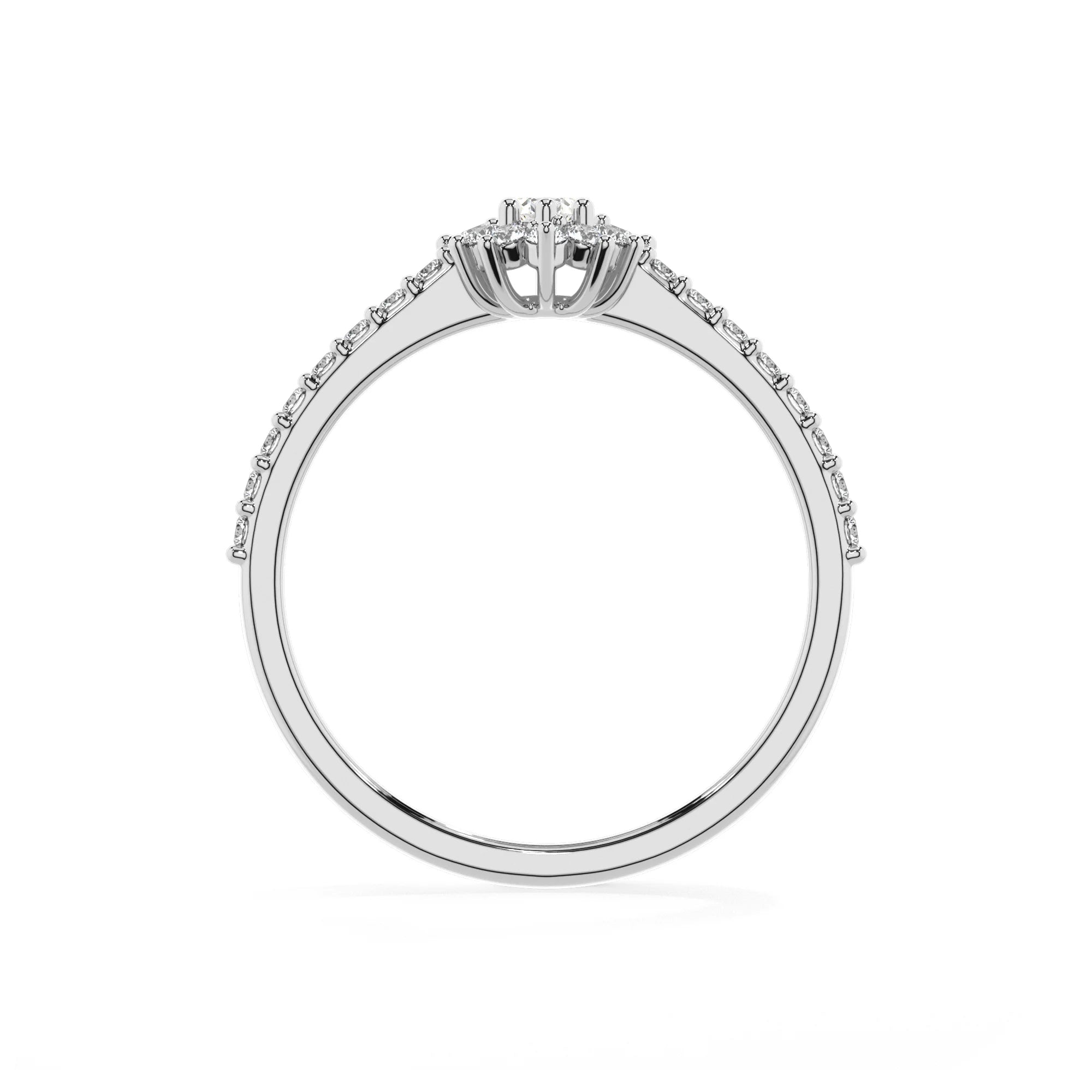 lab grown moissanite marquise solitaire rings in sterling silver